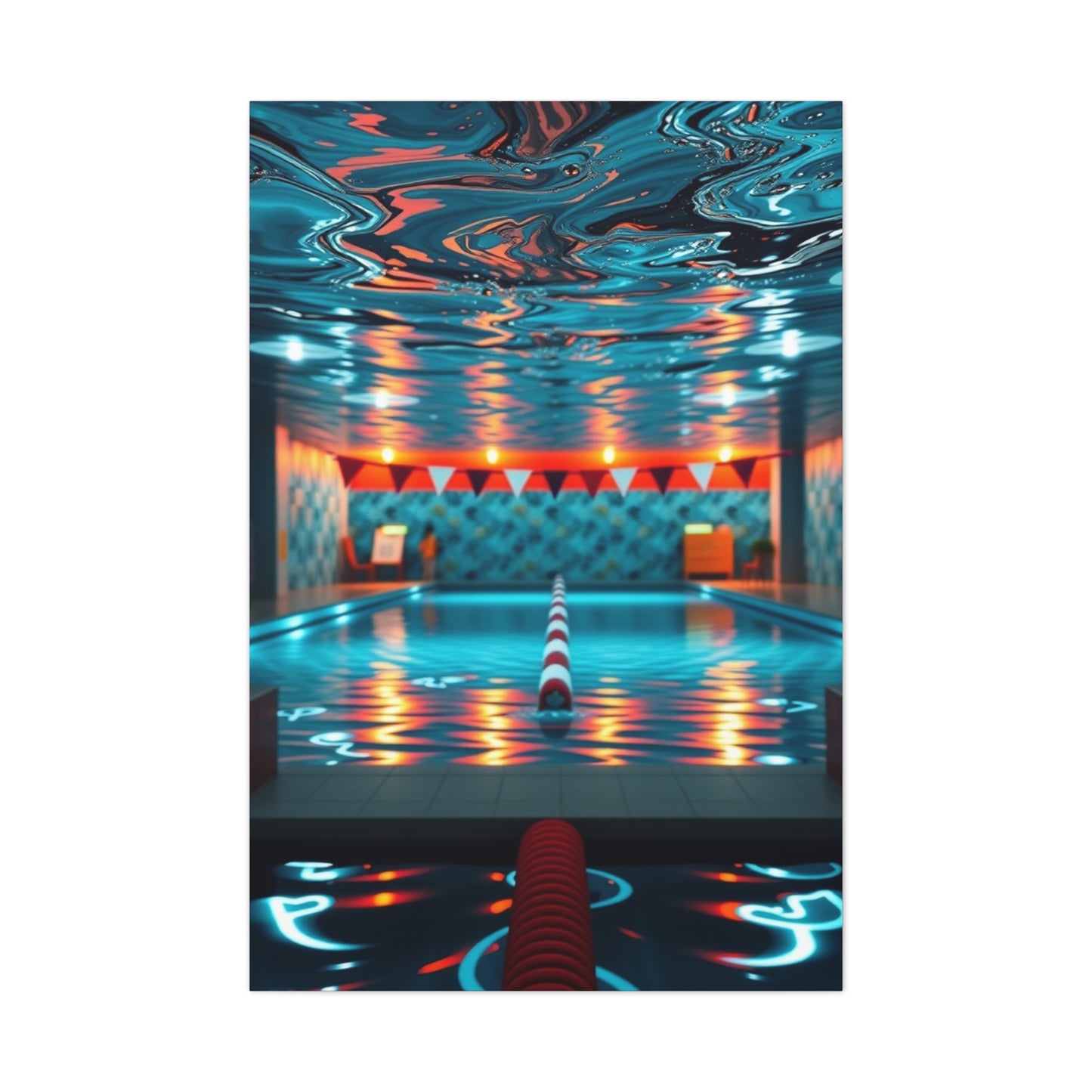 Swimming Pool Art Luxury Canvas Wall Art & Canvas Print
