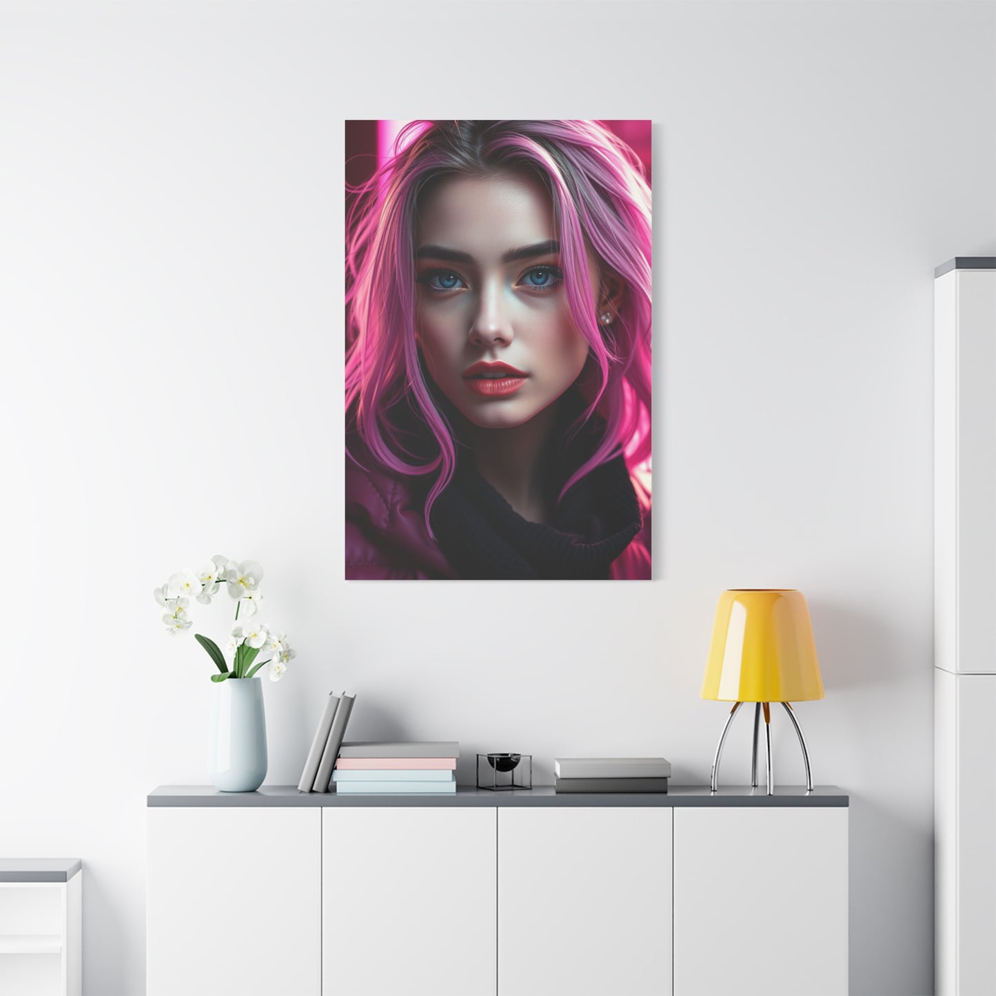 Chic Fuchsia Tapestry Wall Art & Canvas Print
