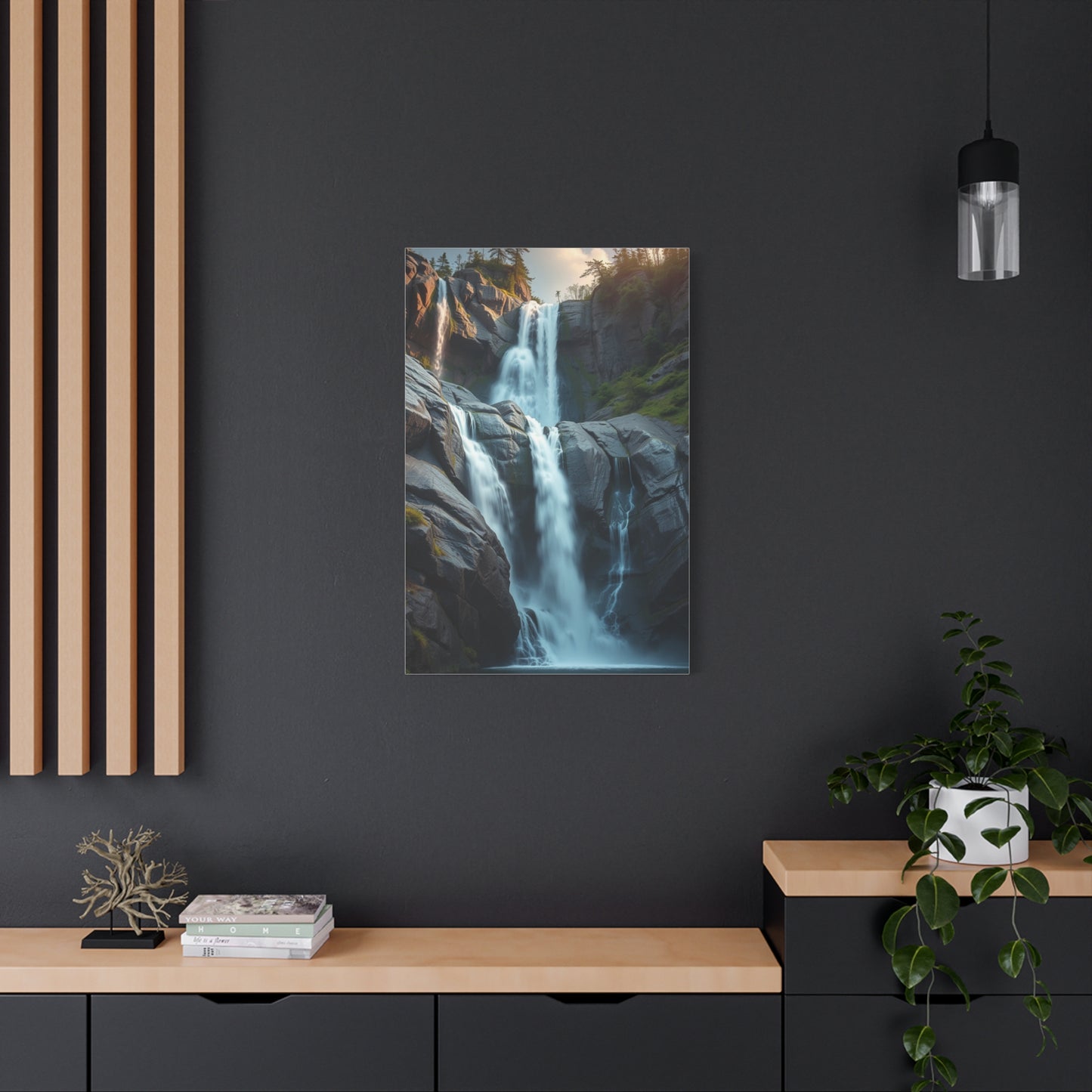 Sublime Cascade Abstraction Wall Art & Canvas Print