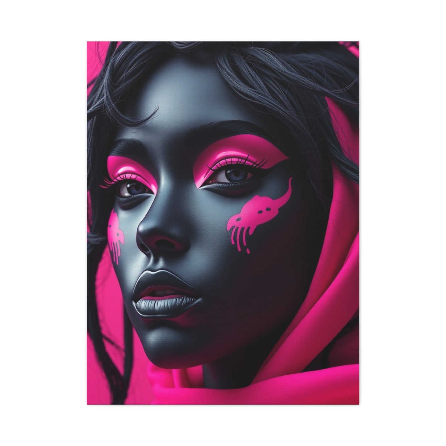 Supreme Black & Pink Art Collection Wall Art & Canvas Print