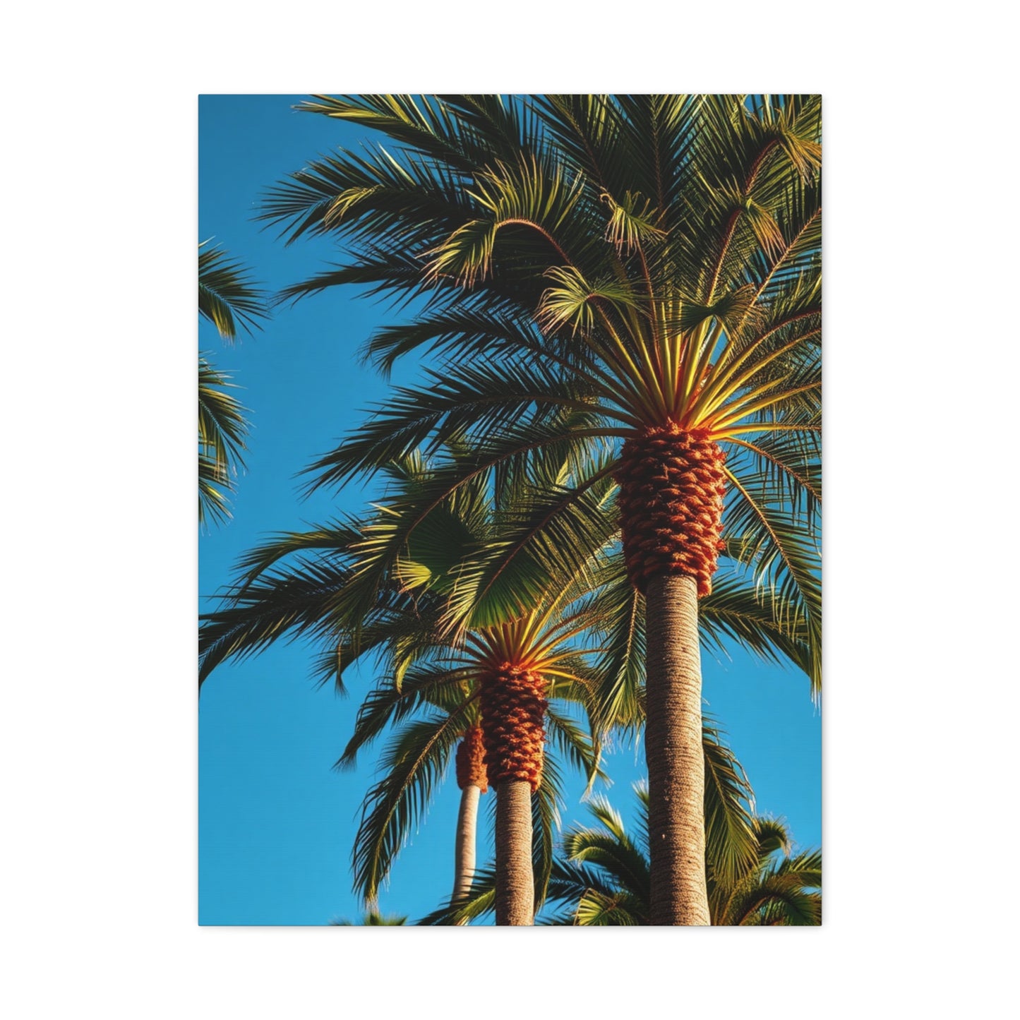 Palatial Palms Portrait Wall Art & Canvas Print