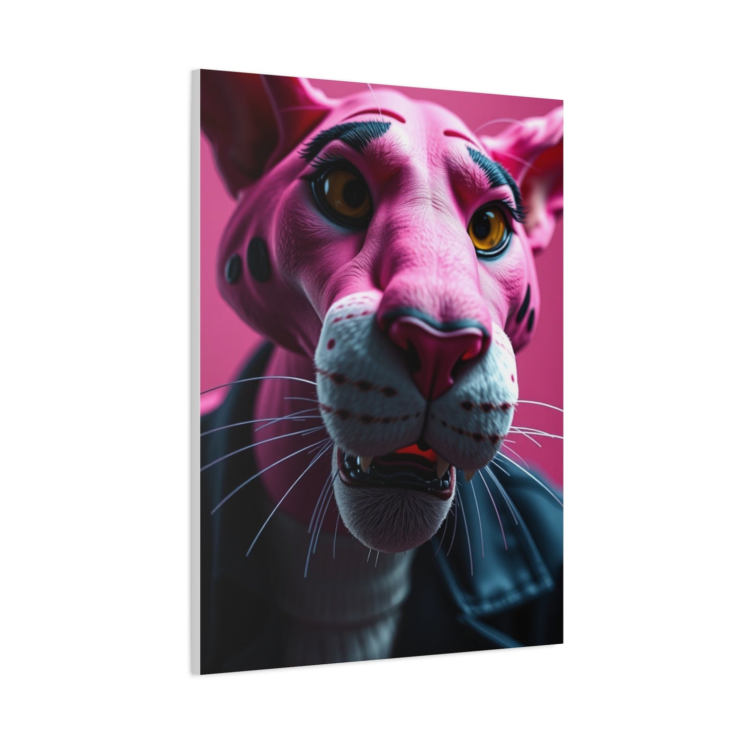 Blush Panther Radiance Wall Art & Canvas Print
