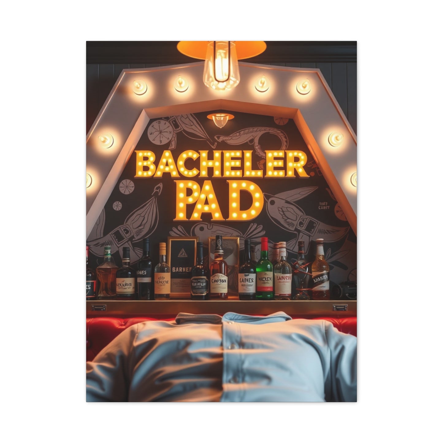 Vision Bachelor Pad Art Art Wall Art & Canvas Print