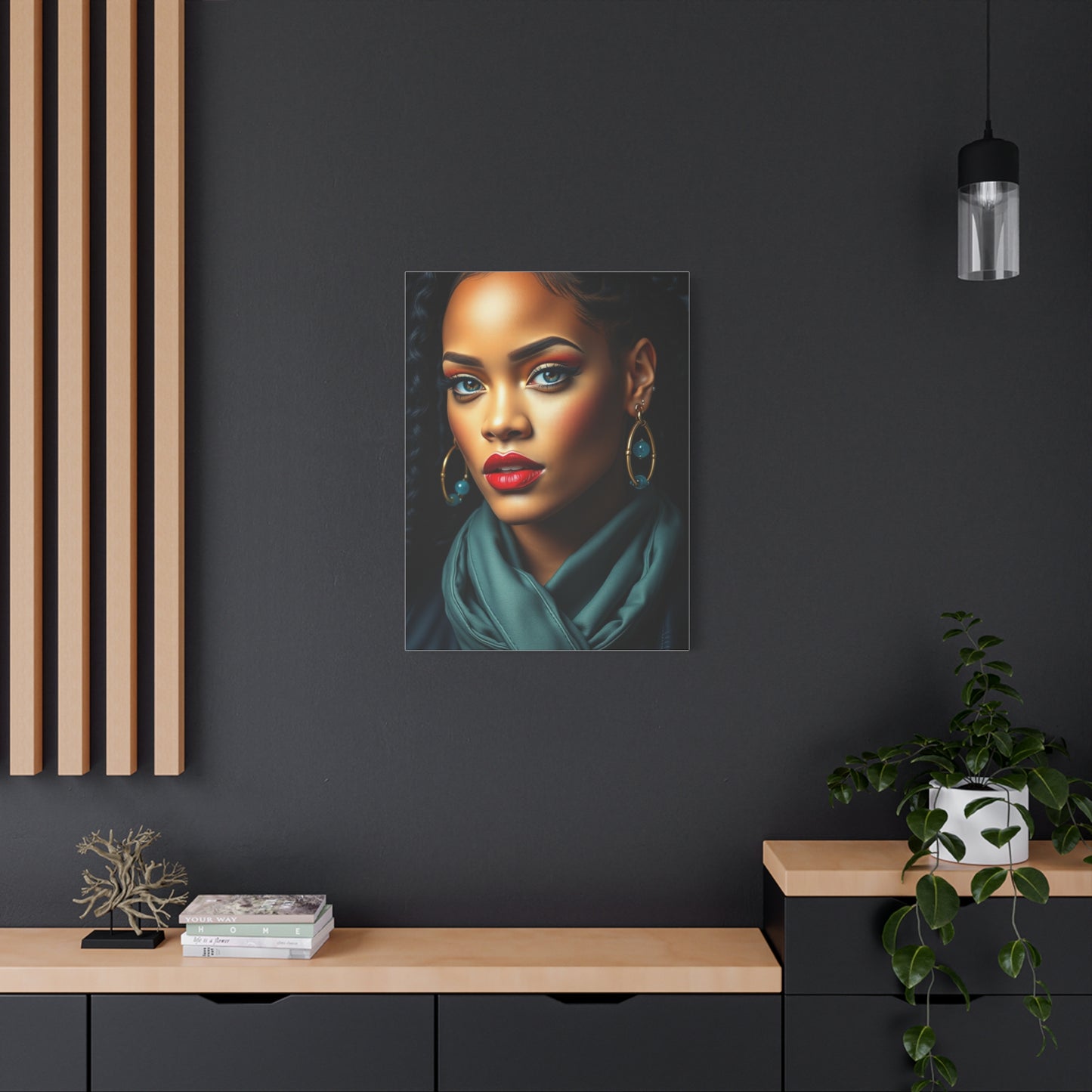 Rihannas Enchanting Aura Art Wall Art & Canvas Print