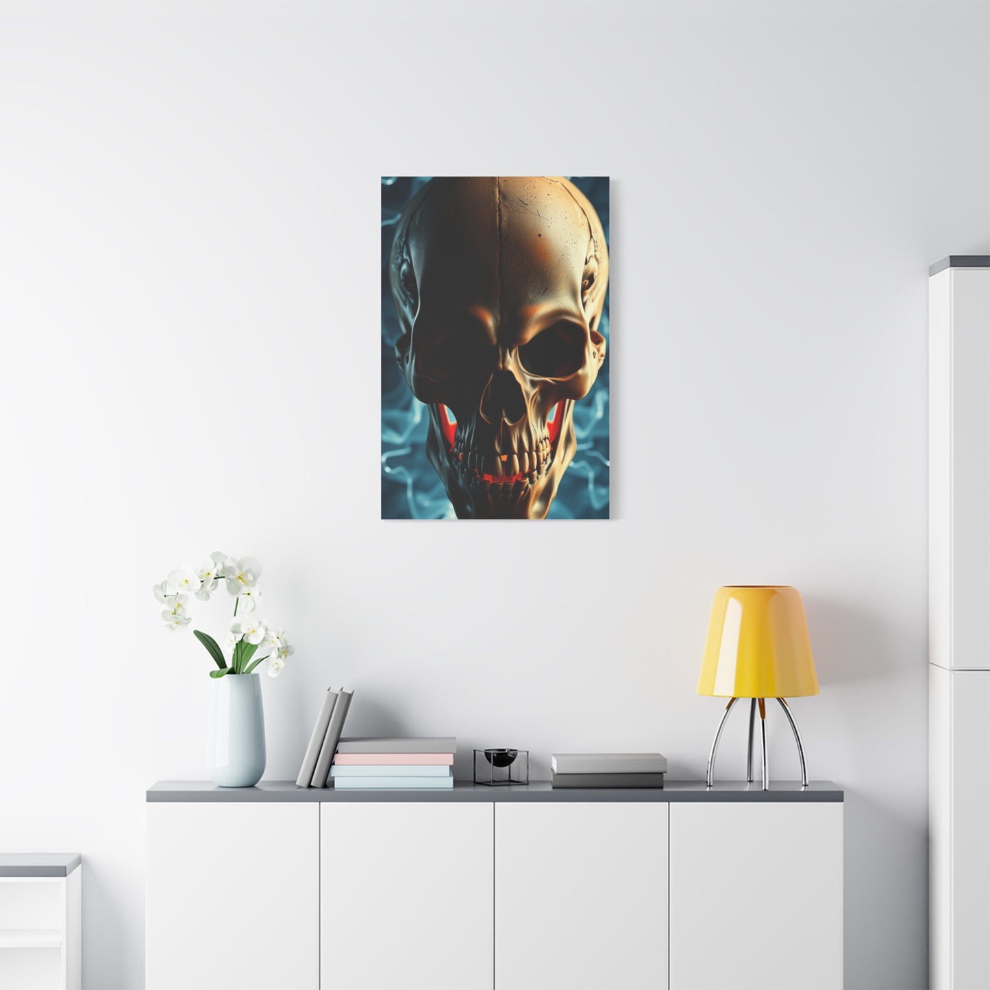 Decadent Skull Impression Wall Art & Canvas Print
