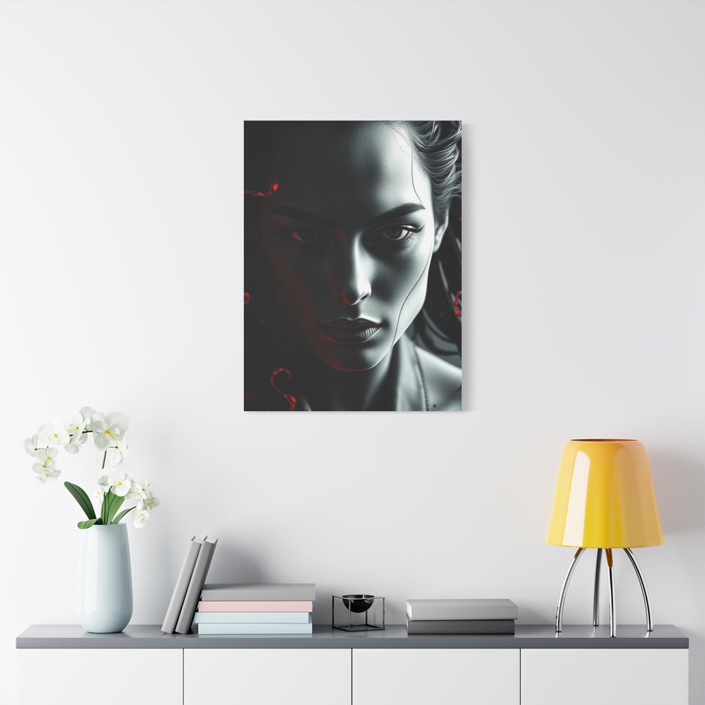 Black, White & Red Art Luxury Canvas Wall Art & Canvas Print
