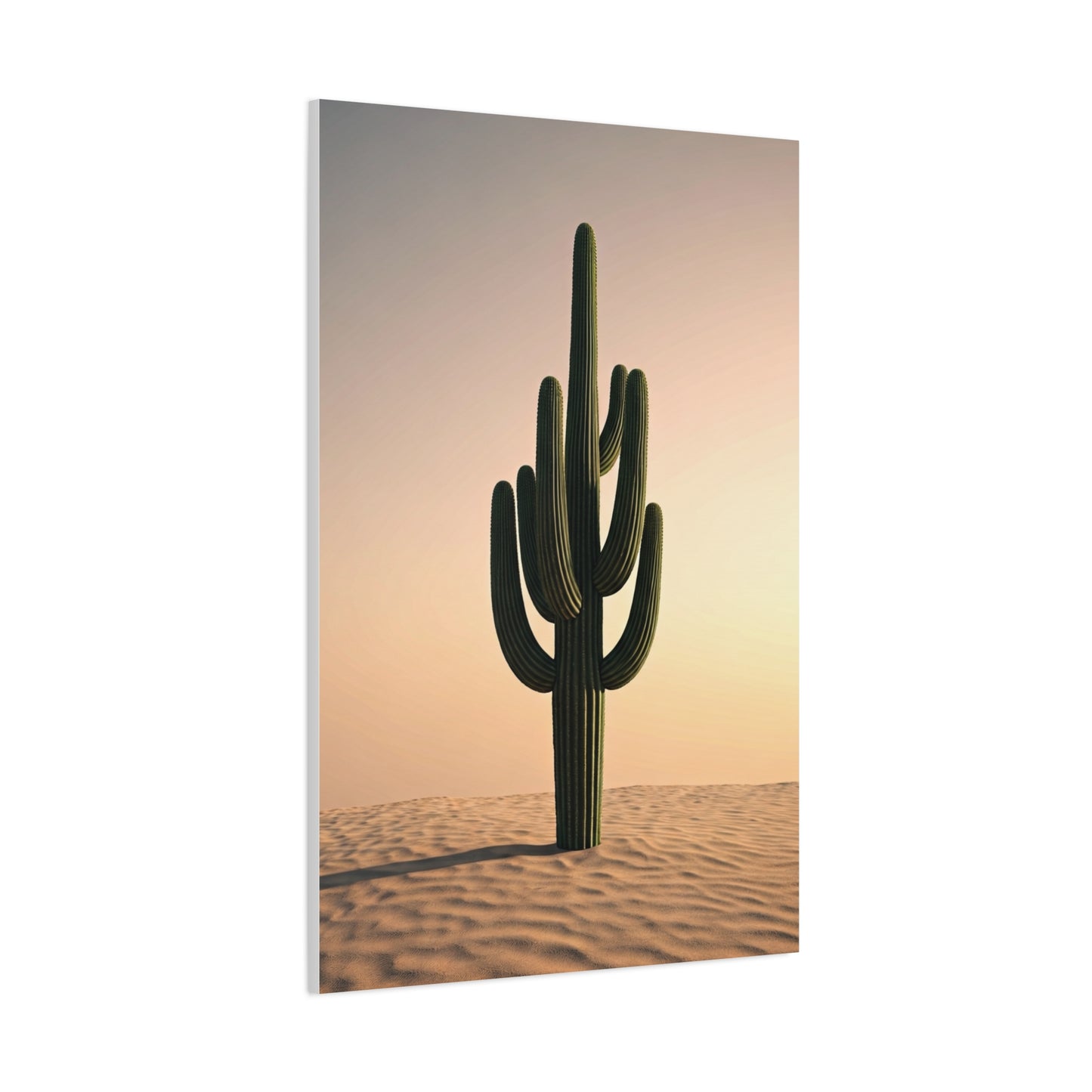 Minimalist Saguaro Desert Sunset Wall Art & Canvas Prints