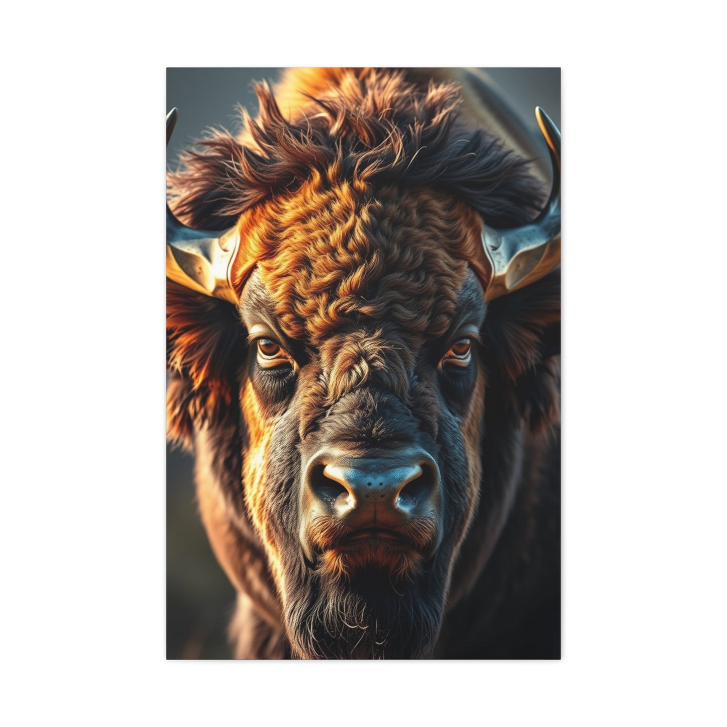 Bison Majesty Canvas Wall Art & Canvas Print