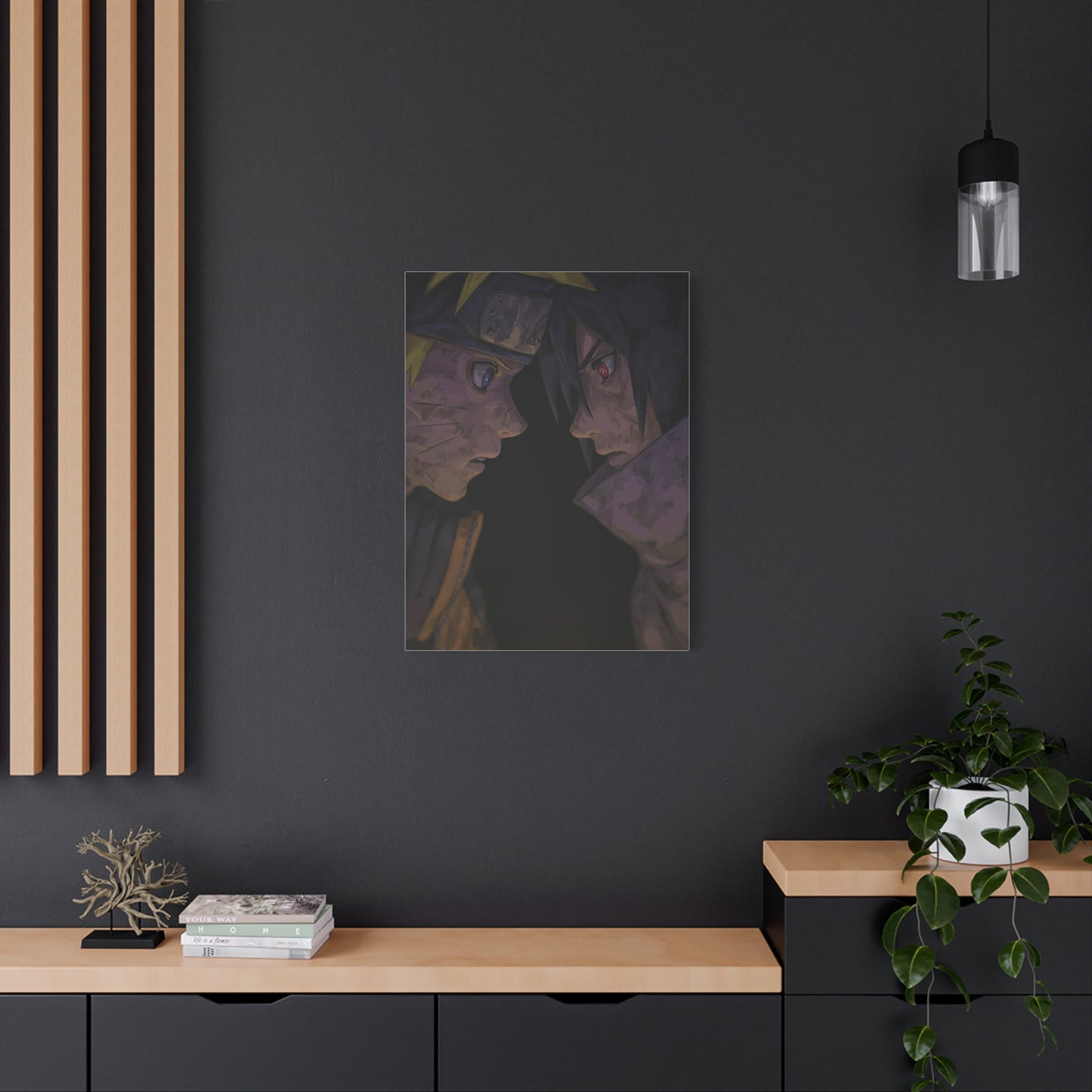 Naruto Uzumaki vs Sasuke Uchiha Final Stare Down Wall Art & Canvas Print