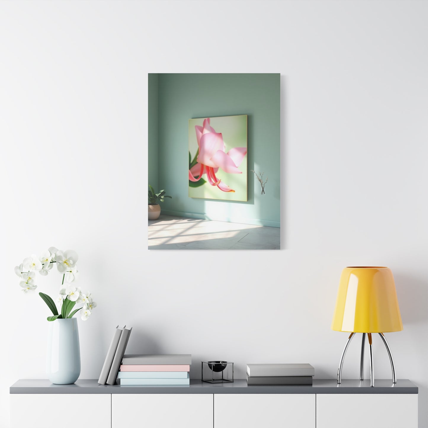Green & Pink Canvas Art Luxury Canvas Wall Art & Canvas Print