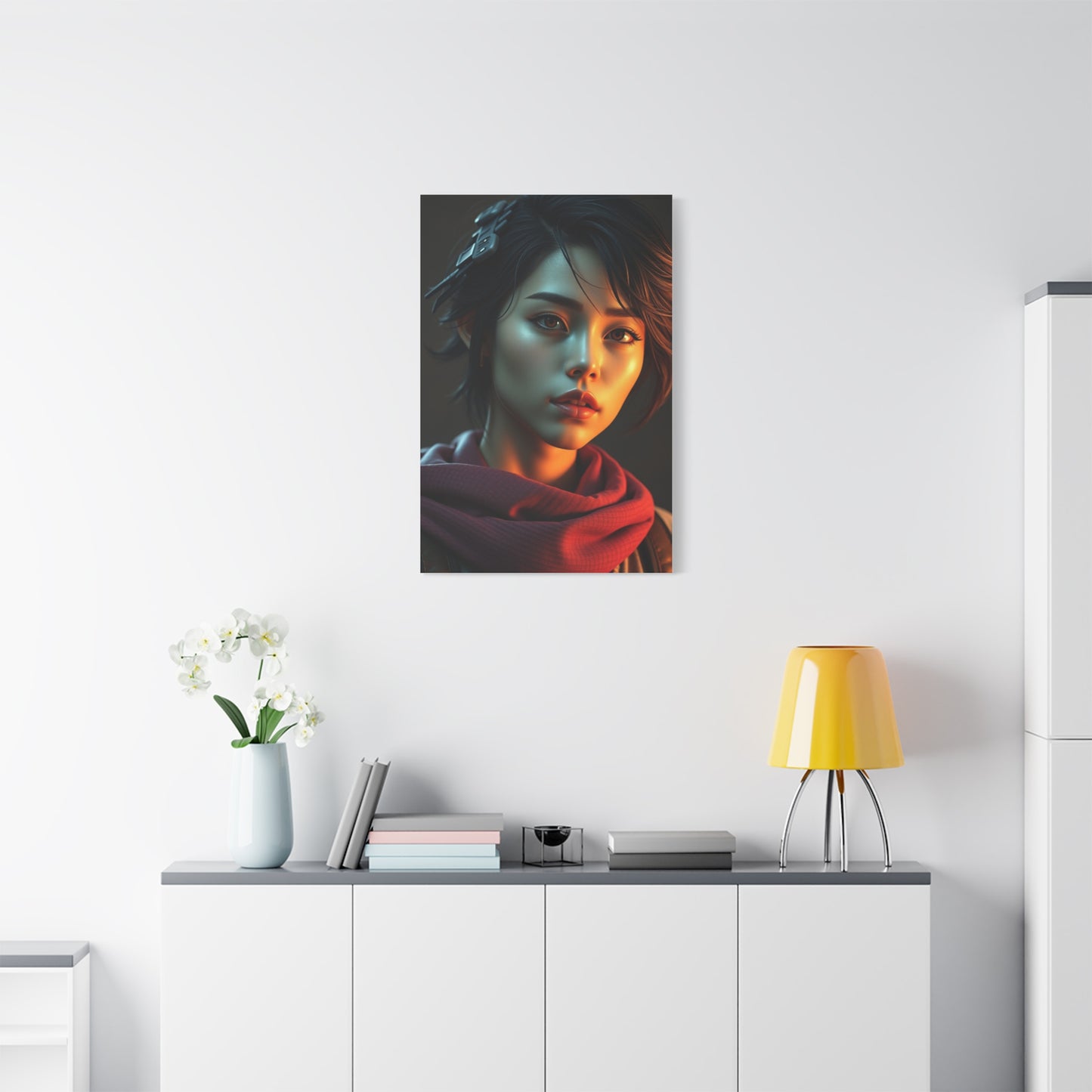 Serene Pixel Serenade Wall Art & Canvas Print