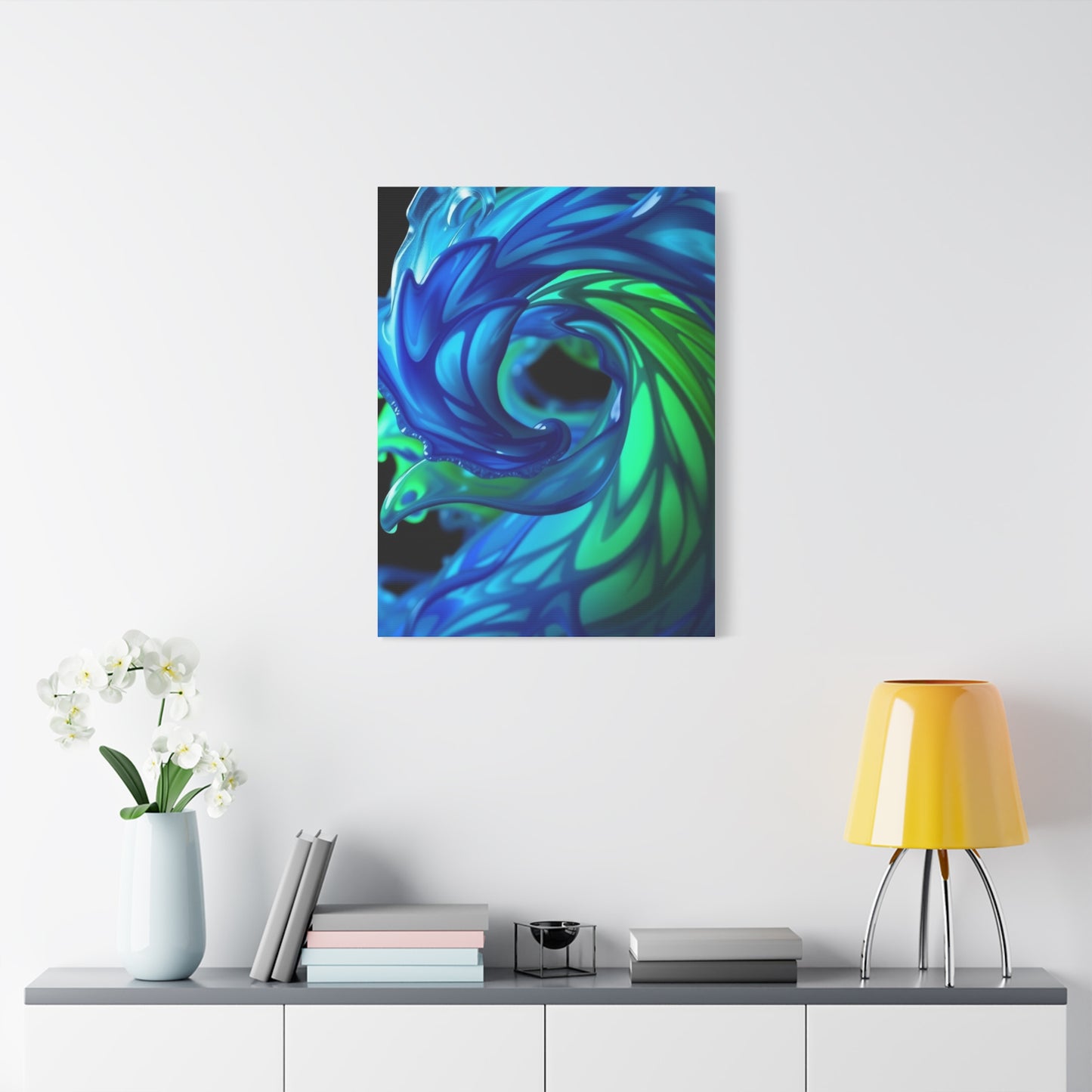 Masterpiece Blue & Green Art Vision Wall Art & Canvas Print