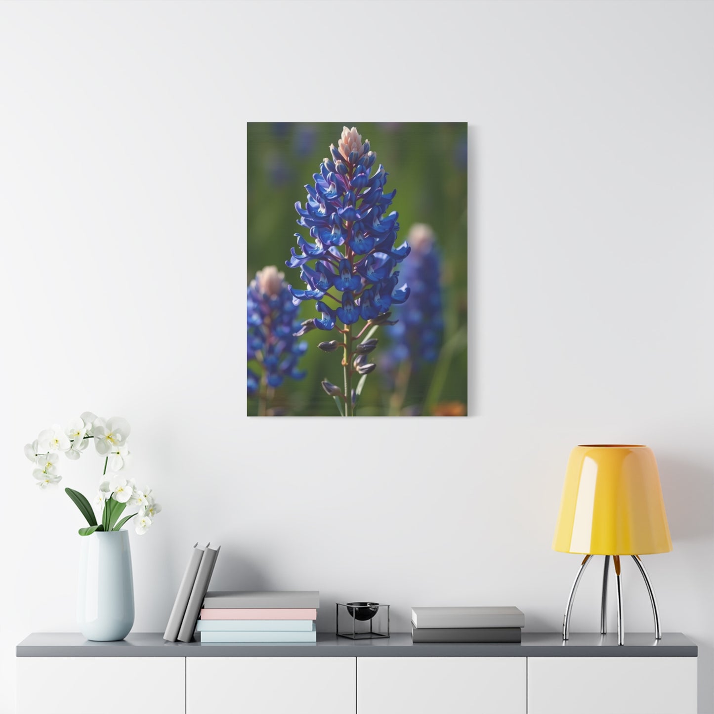 Bluebonnet Flower Art Refined Canvas Wall Art & Canvas Print