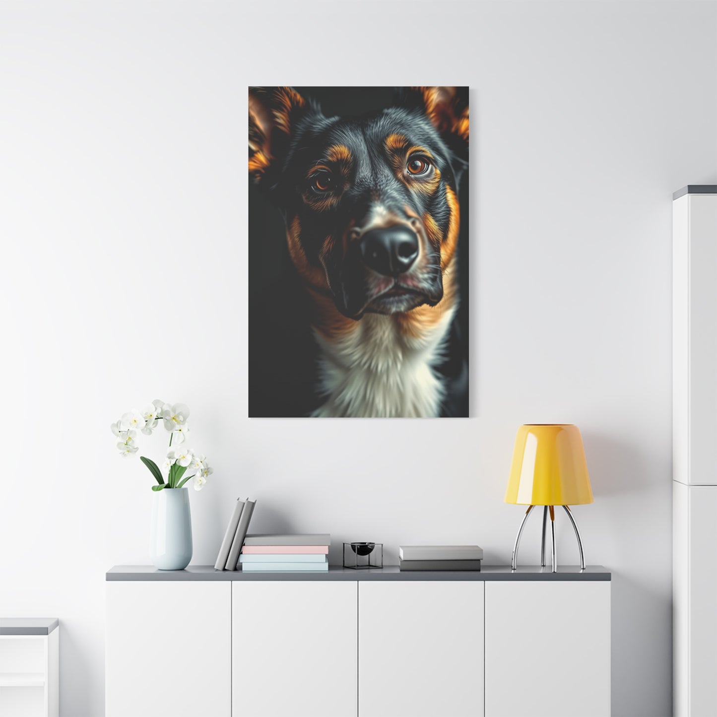 Supreme Black and Tan Art Collection Wall Art & Canvas Print