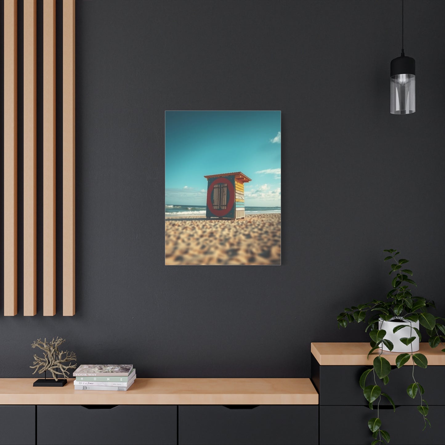 Celestial Coastline Canvas Wall Art & Canvas Print