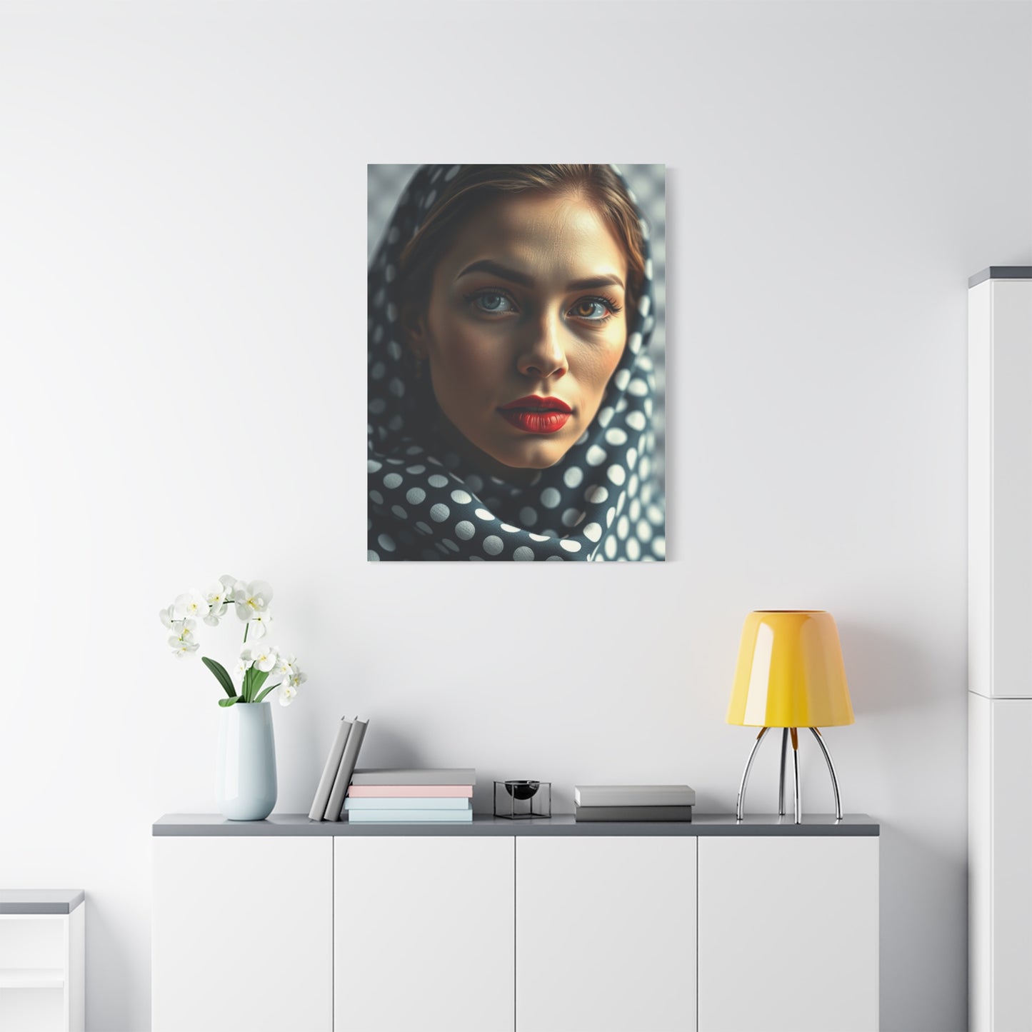 Polka Dot Pattern Art Refined Canvas Wall Art & Canvas Print