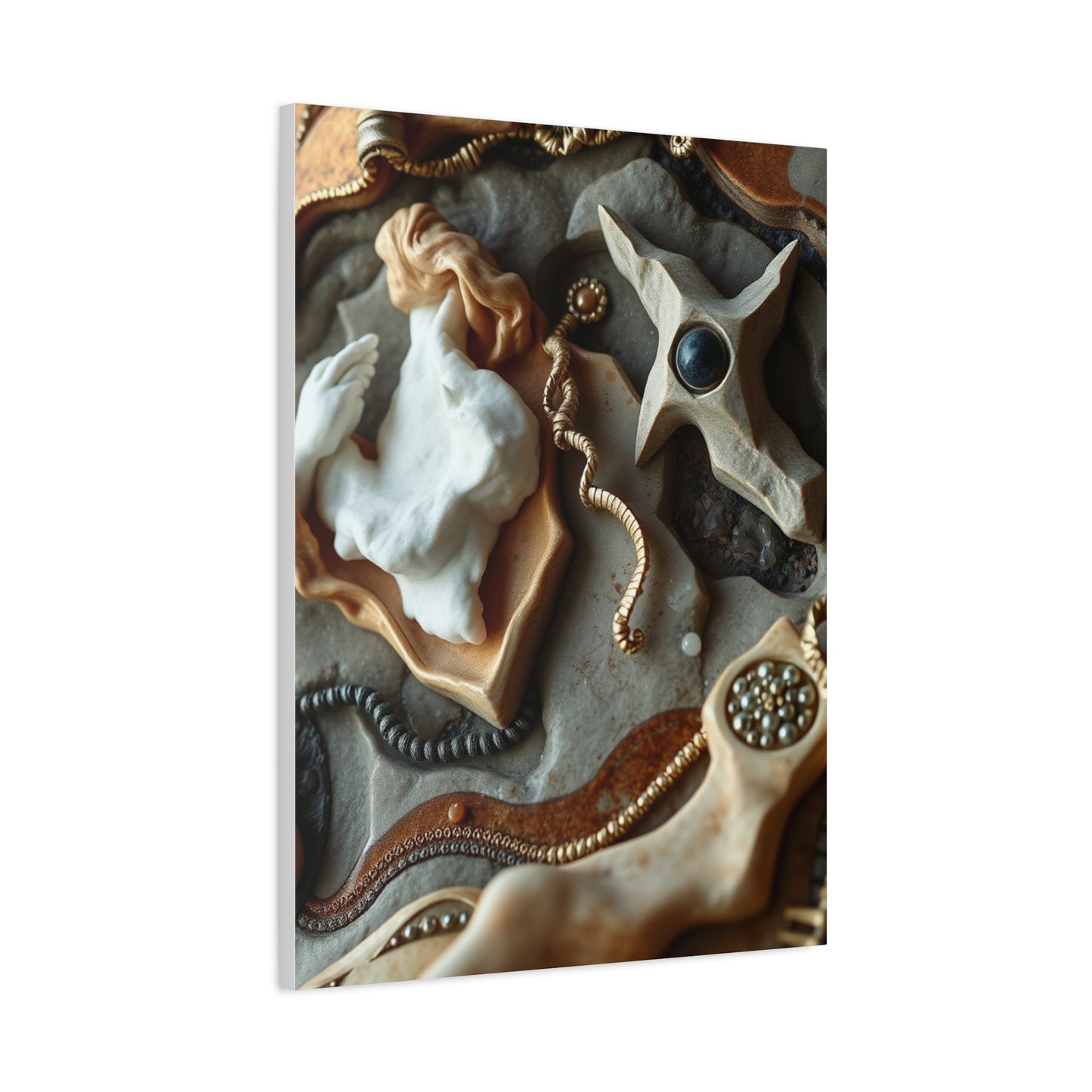 Collection Charcoal, Onyx, and Ivory Art Art Wall Art & Canvas Print