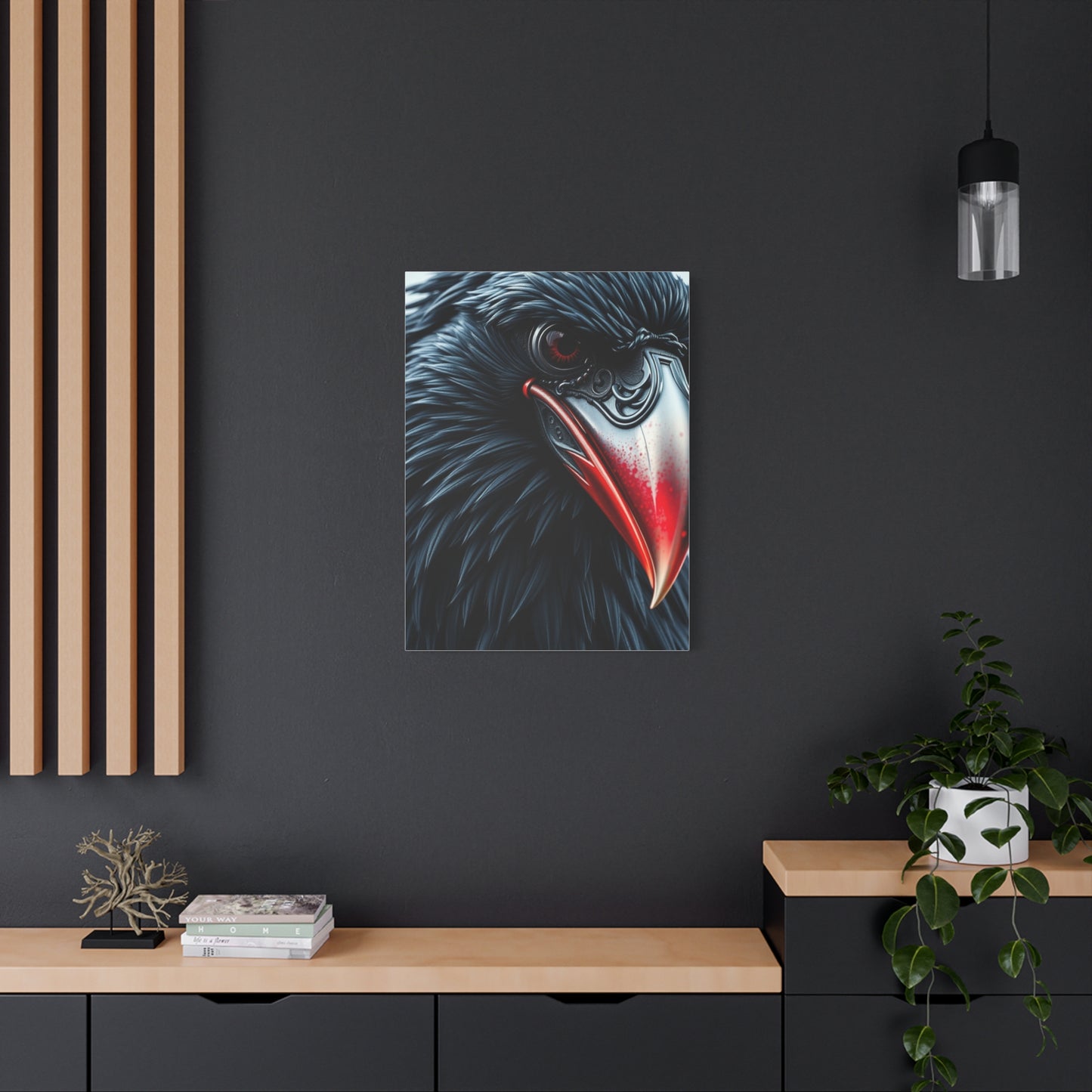 Ebon Sentinel Canvas wall art & canvas print