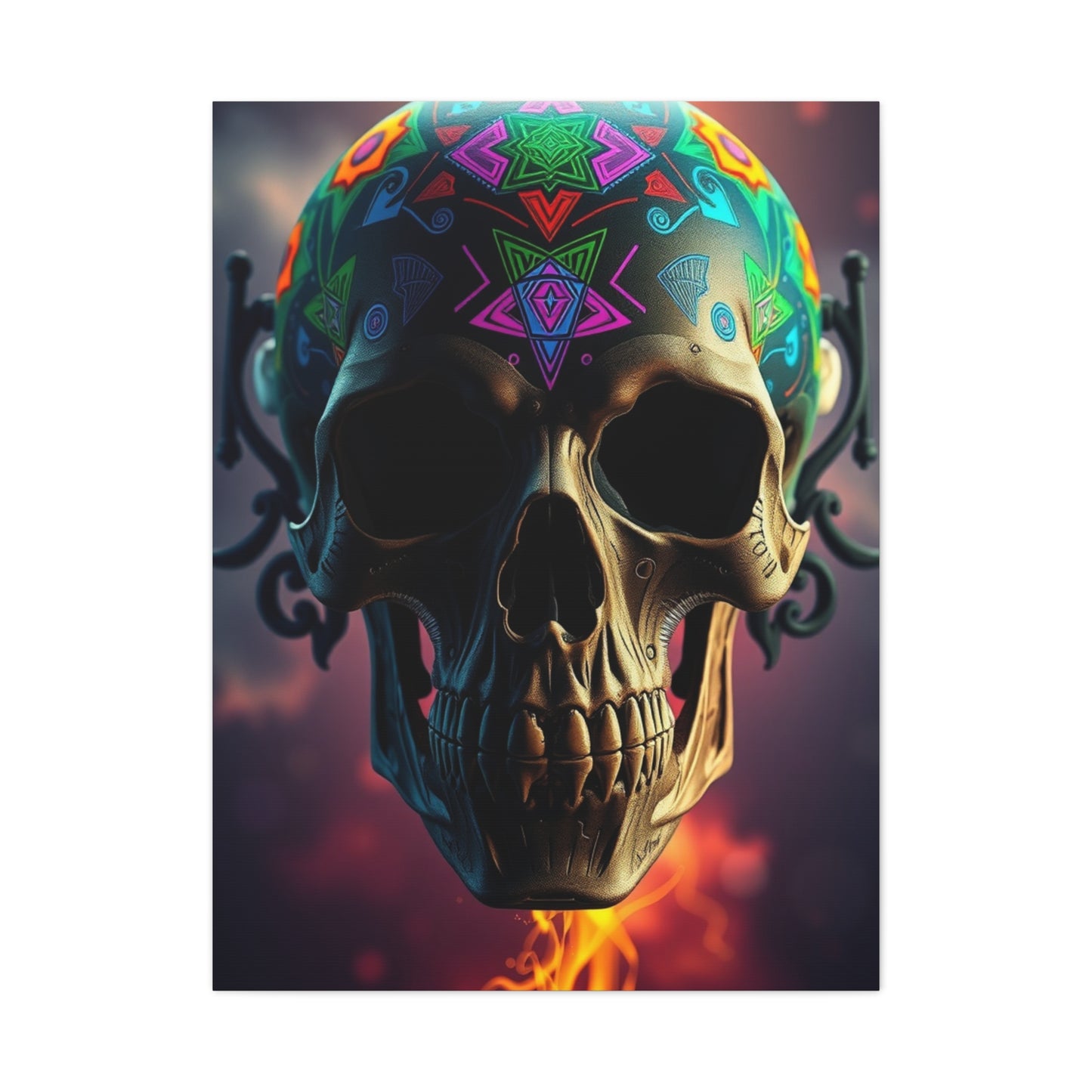 Vivid Skull Reverie Wall Art & Canvas Print