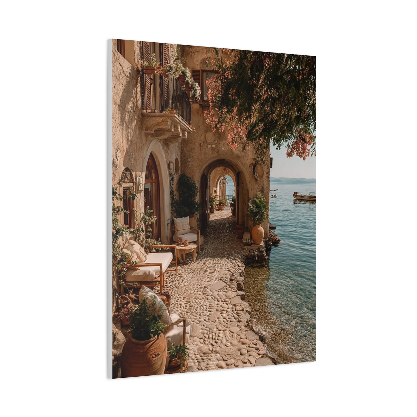 Amalfi Coastal Archway Wall Art & Canvas Print