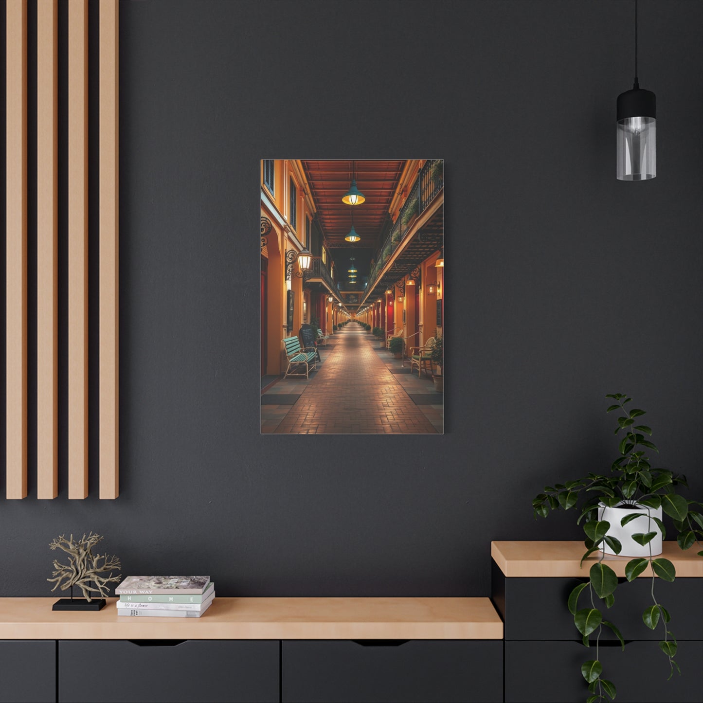 French Quarter Tableau Wall Art & Canvas Print