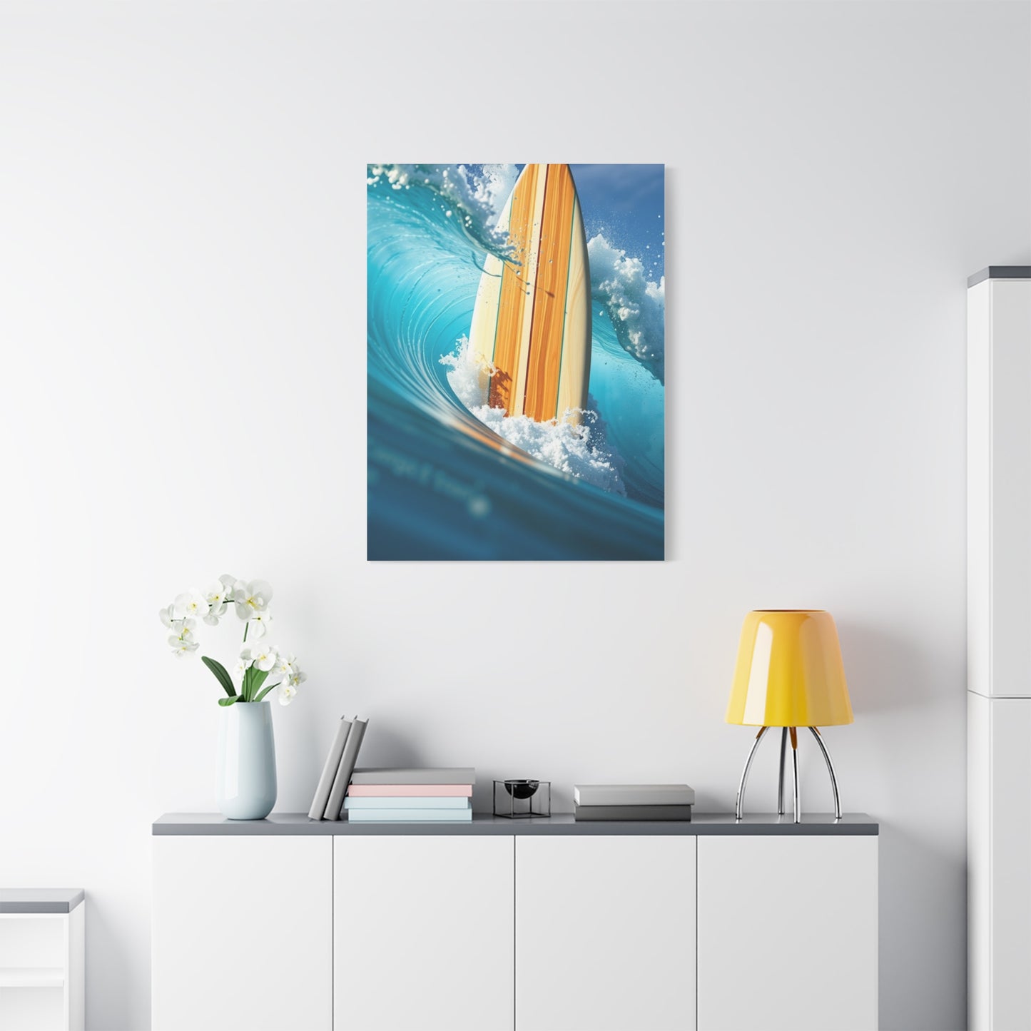 Azure Crest Masterpiece Wall Art & Canvas Print