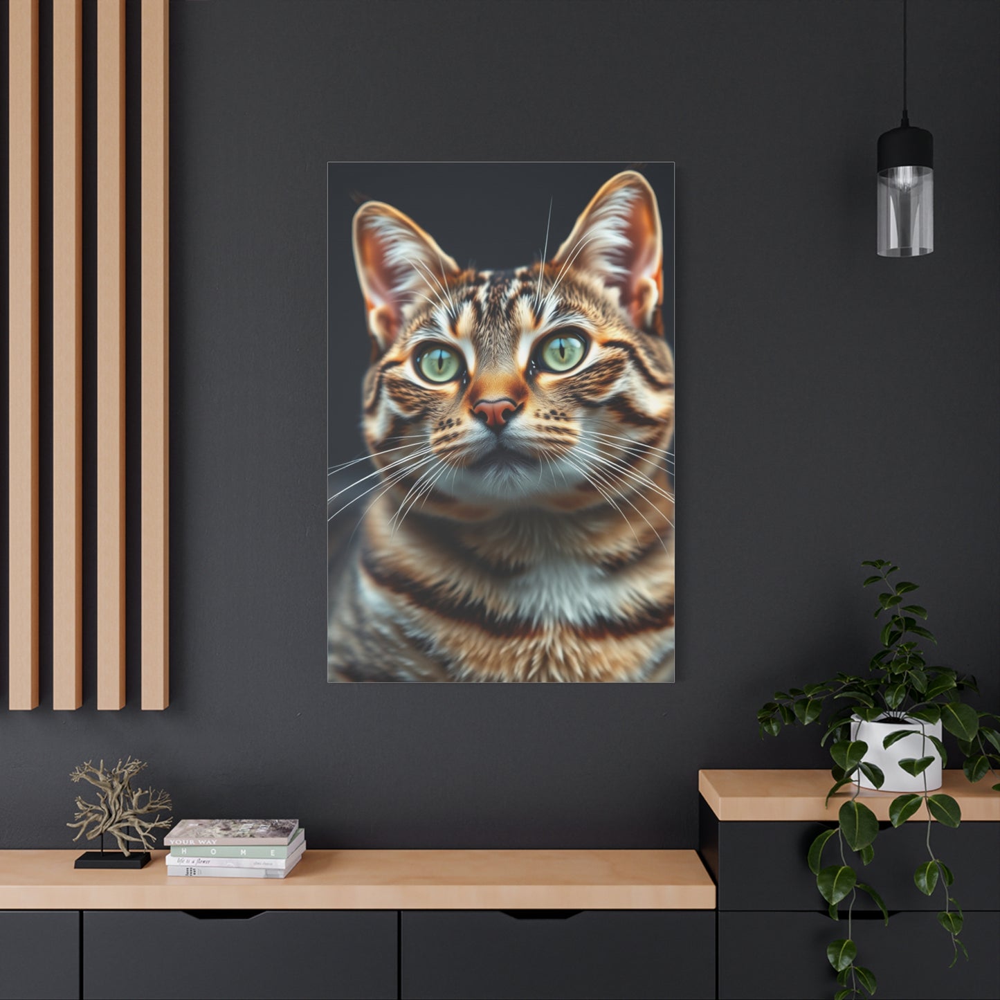 Tabby Cat Art Luxury Canvas Wall Art & Canvas Print