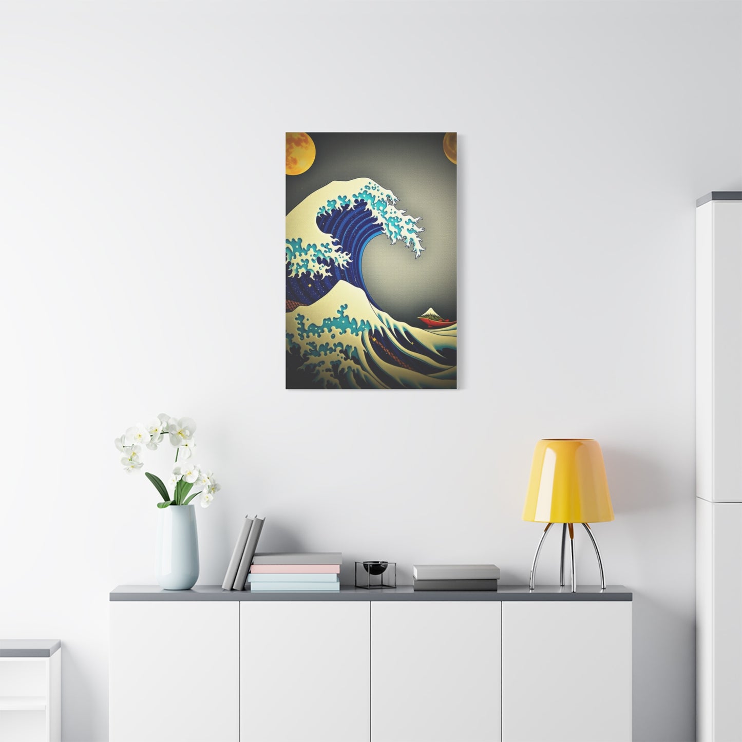 Ethereal Hokusai Panorama Wall Art & Canvas Print