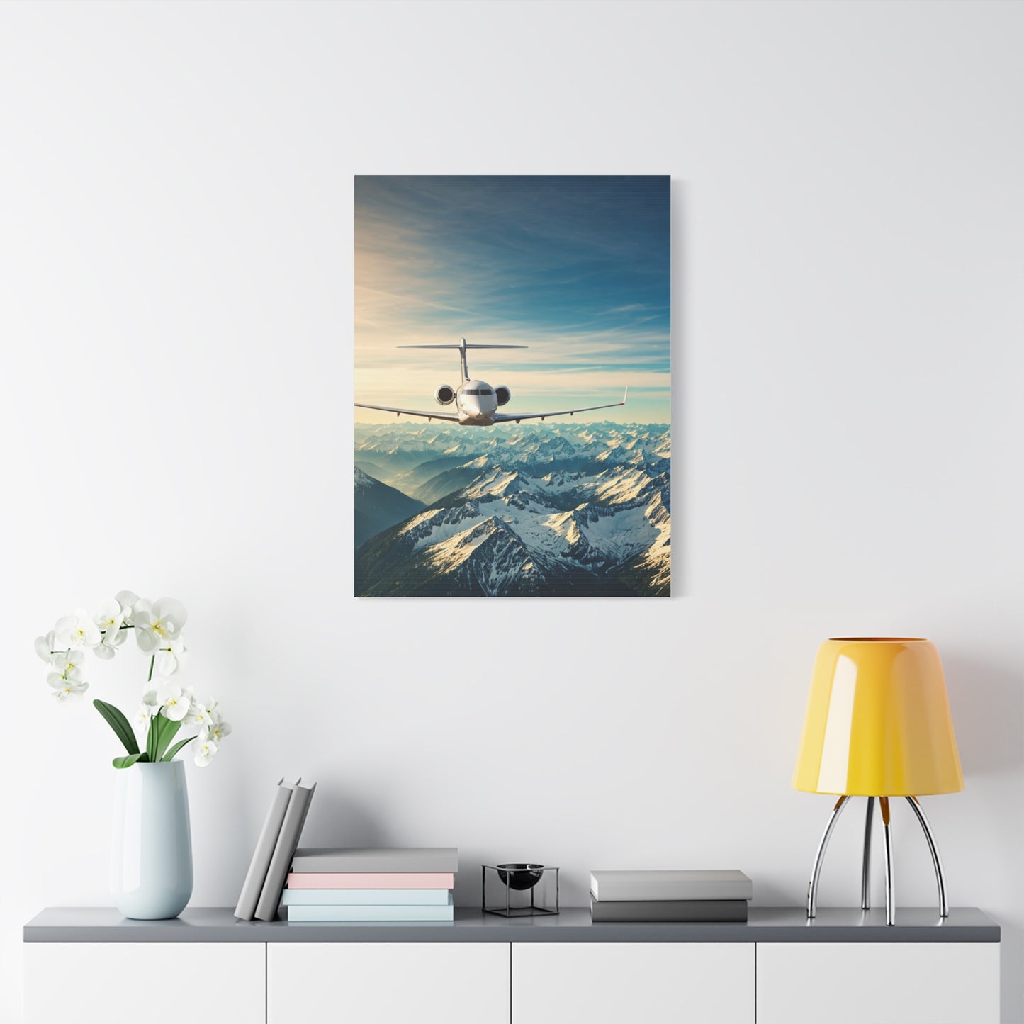Mountain Summit Jet Journey Wall Art & Canvas Prints