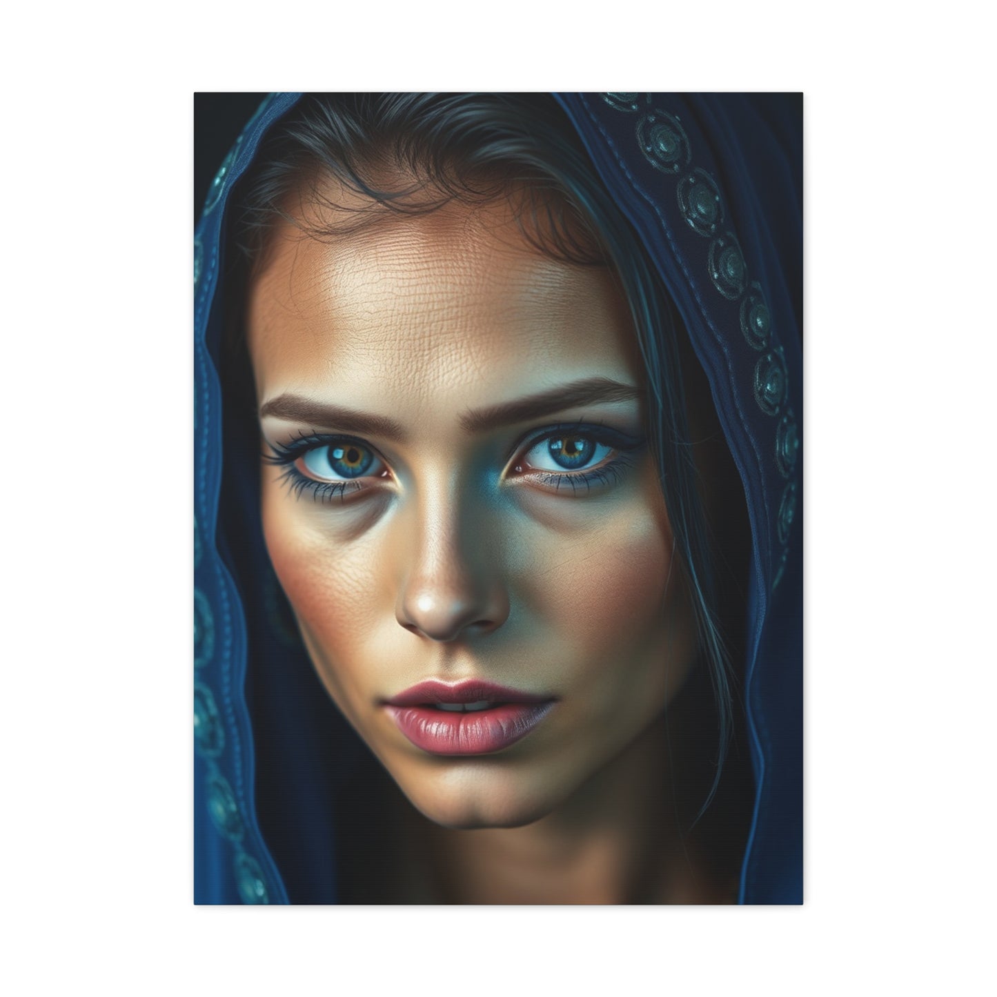 Cerulean Harmony Canvas Wall Art & Canvas Print