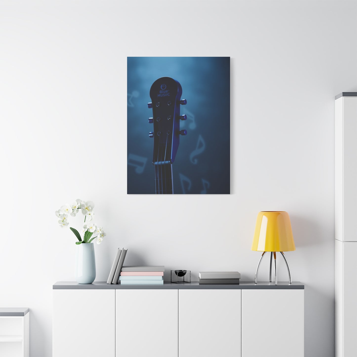 Elite Blue Music Art Vision Wall Art & Canvas Print