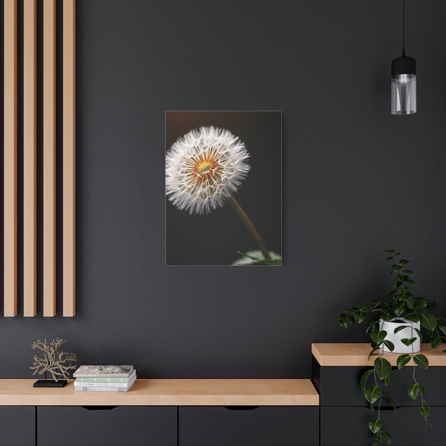 Dandelion Flower Art Refined Canvas Wall Art & Canvas Print