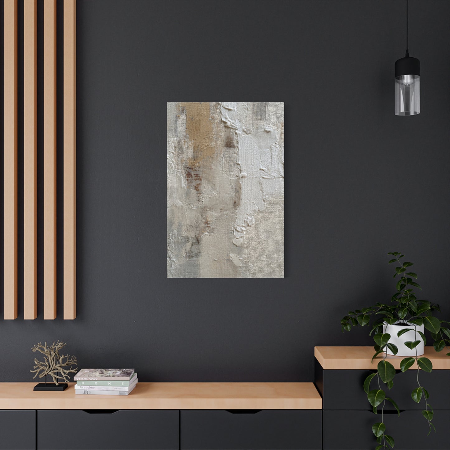 Minimalist Textured Neutral Abstract Wall Art & Canvas Print