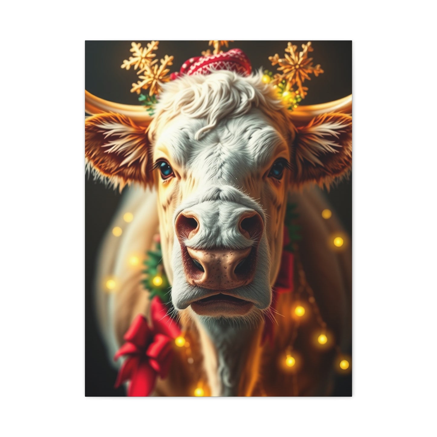 Jubilant Cattle Wonderland Art wall art & canvas print
