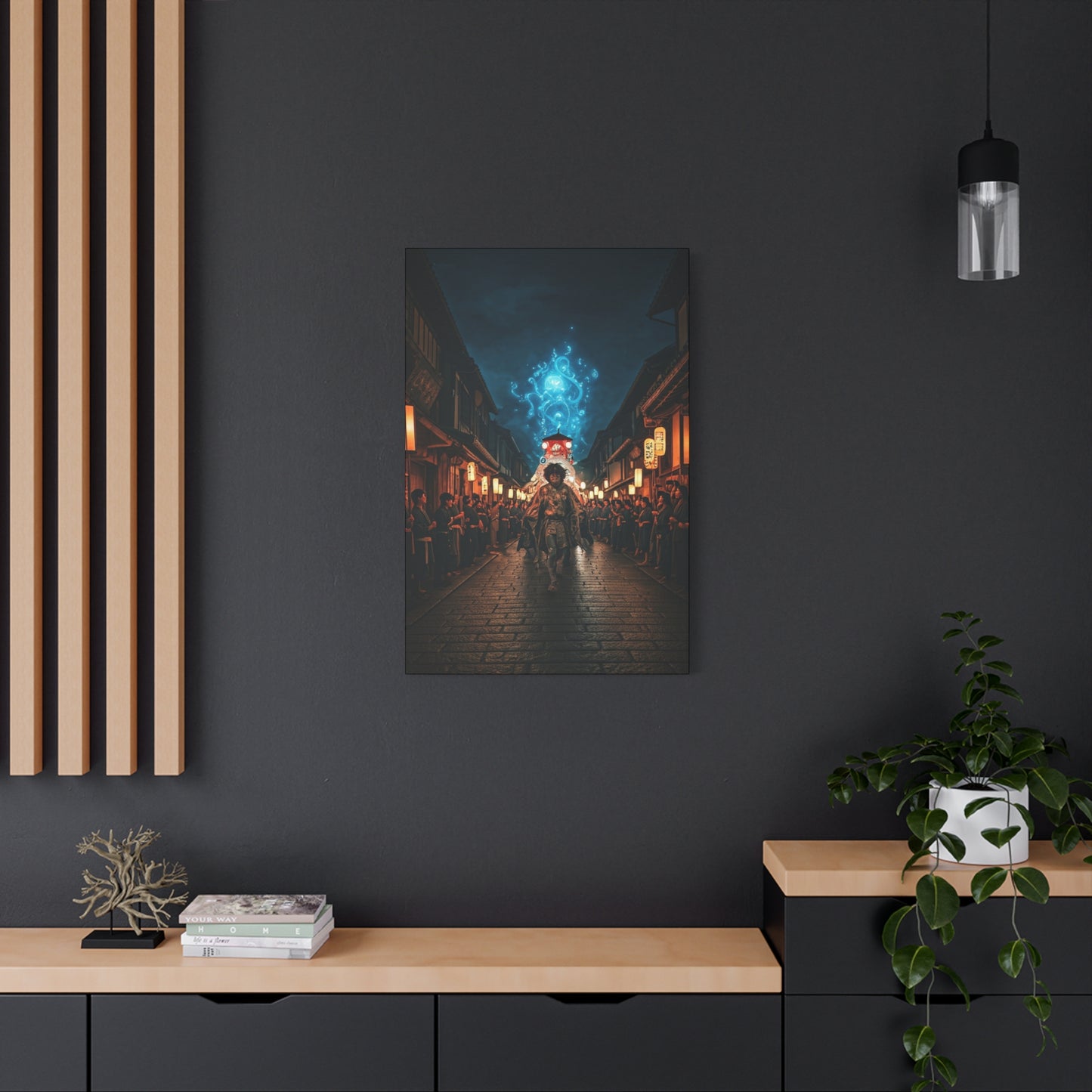 Spirit Procession of the Blue Flame Wall Art & Canvas Prints