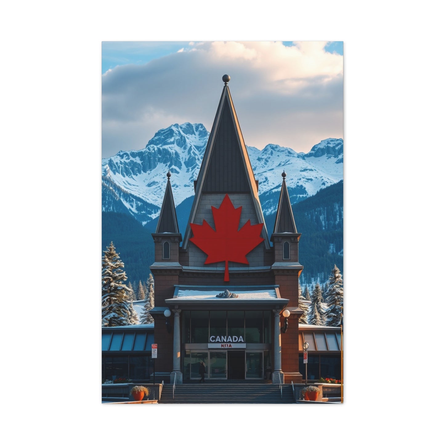 Cascading Wilderness Canvas Wall Art & Canvas Print