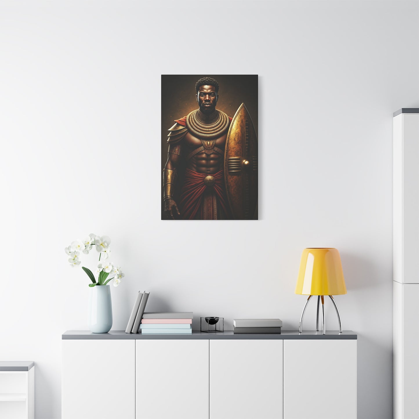 African Warrior Shield Legend Wall Art & Canvas Prints