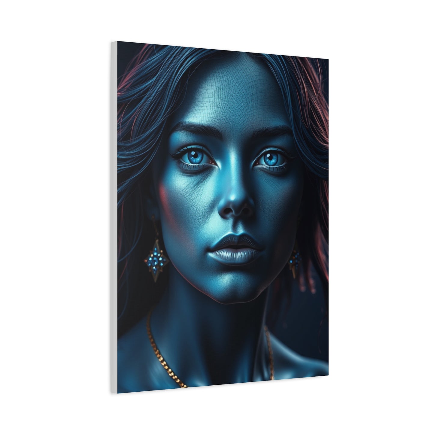 Prussian Blue Splendor Art Wall Art & Canvas Print