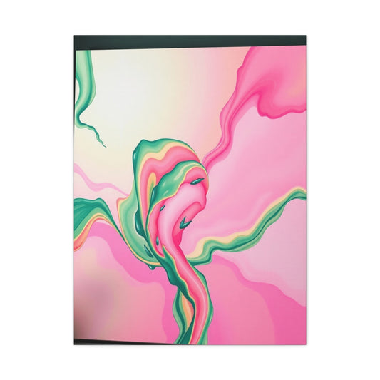 Vision Green & Pink Canvas Art Art Wall Art & Canvas Print