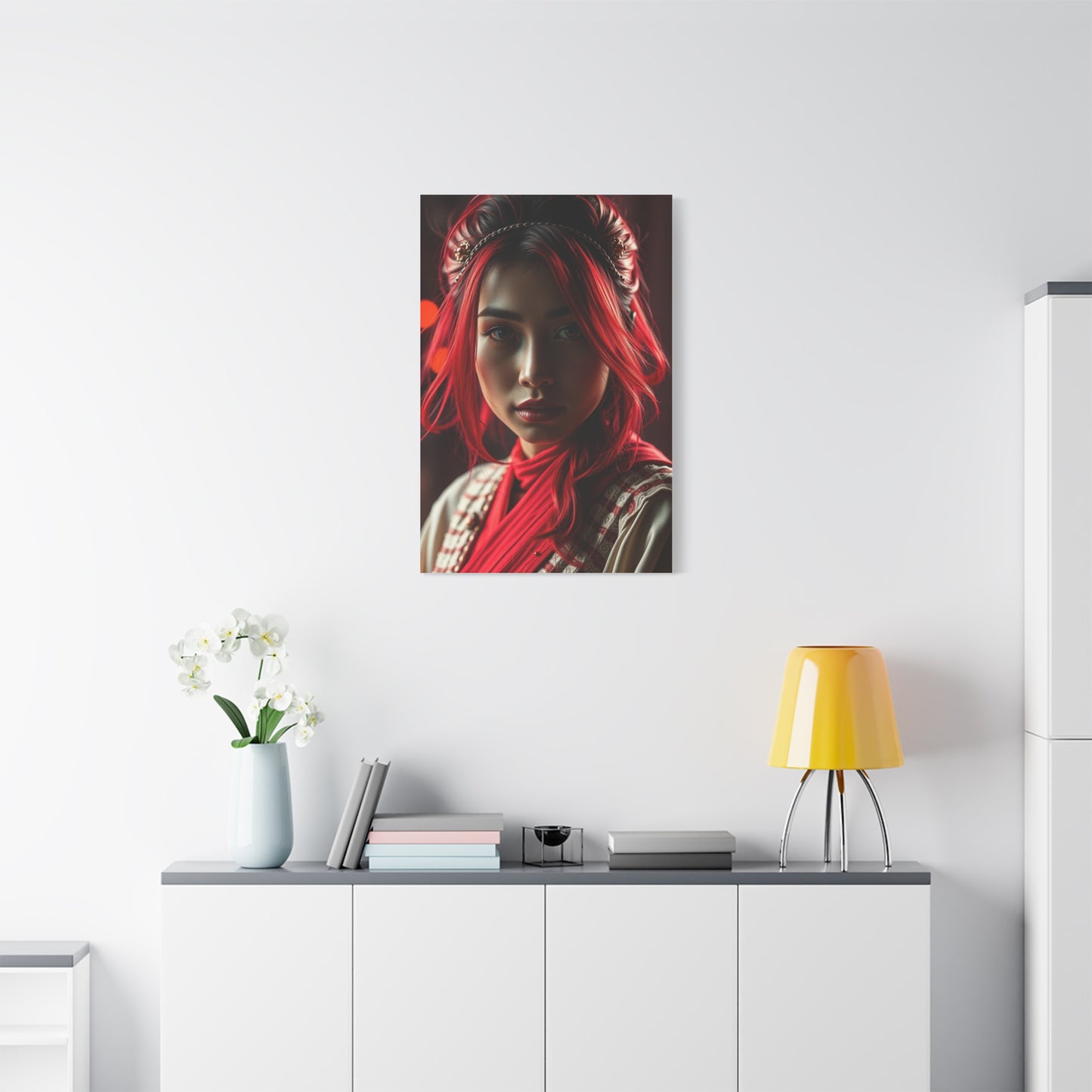 Vermilion Symphony Canvas Wall Art & Canvas Print