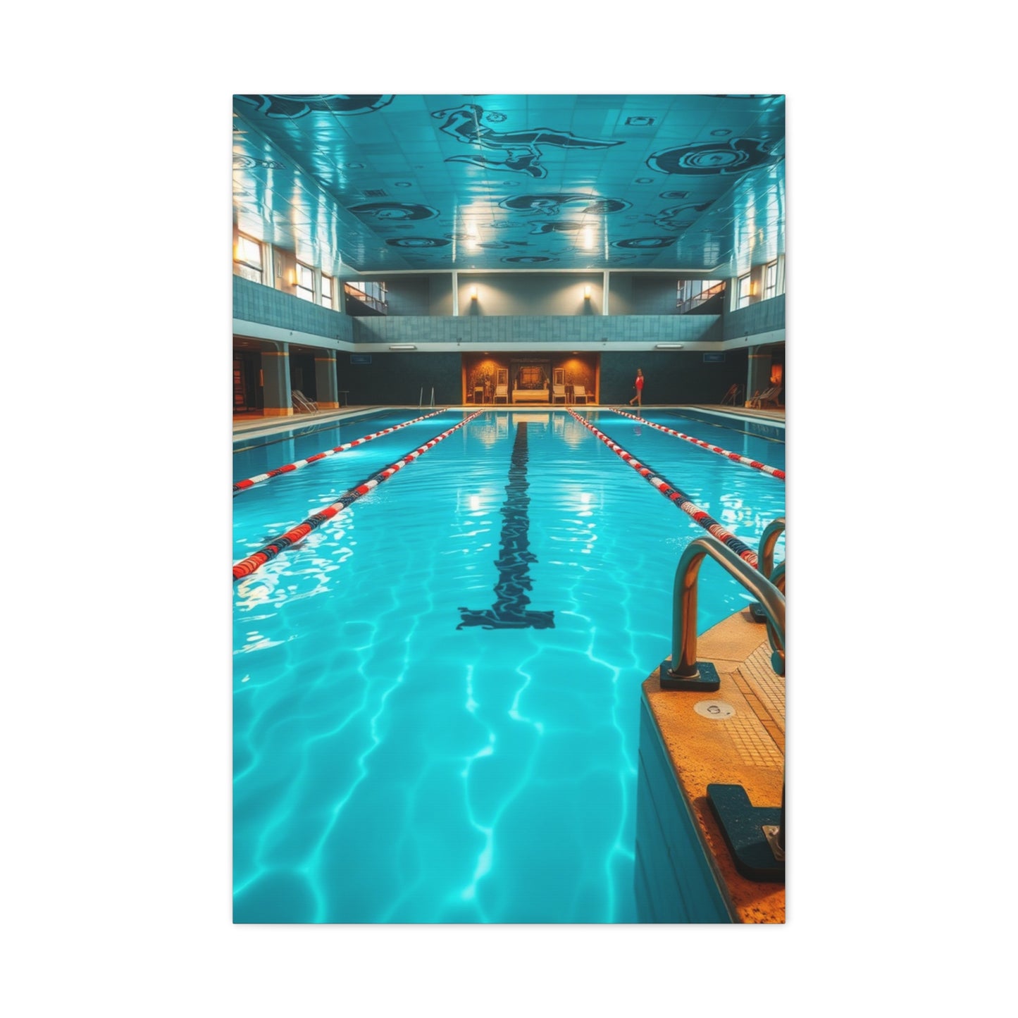 Vision Swimming Pool Art Art Wall Art & Canvas Print