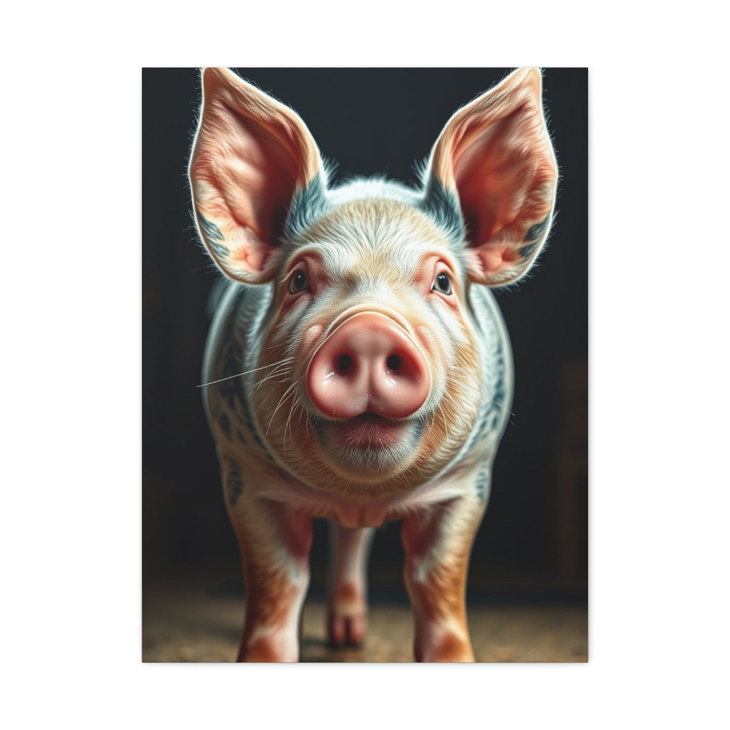 Pig Art Refined Canvas Wall Art & Canvas Print