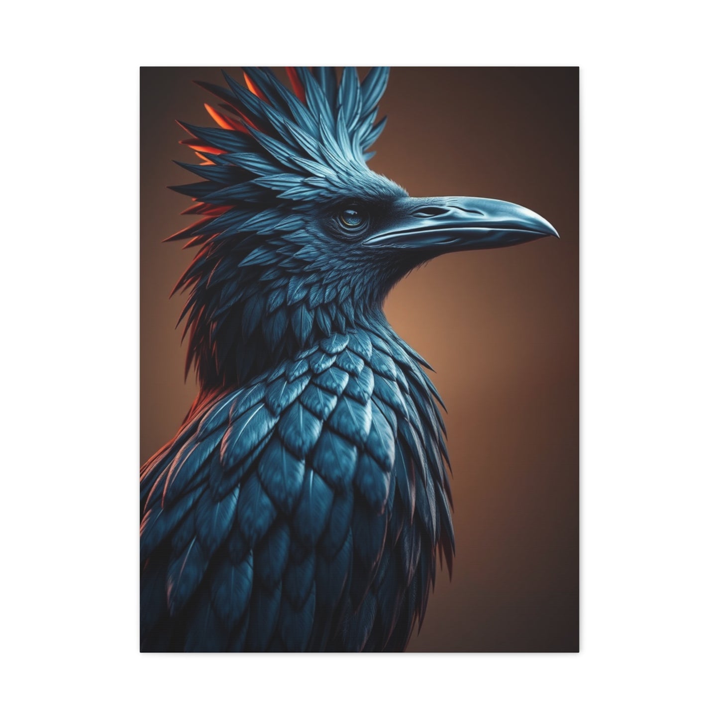 Midnight Plumage Tableau wall art & canvas print