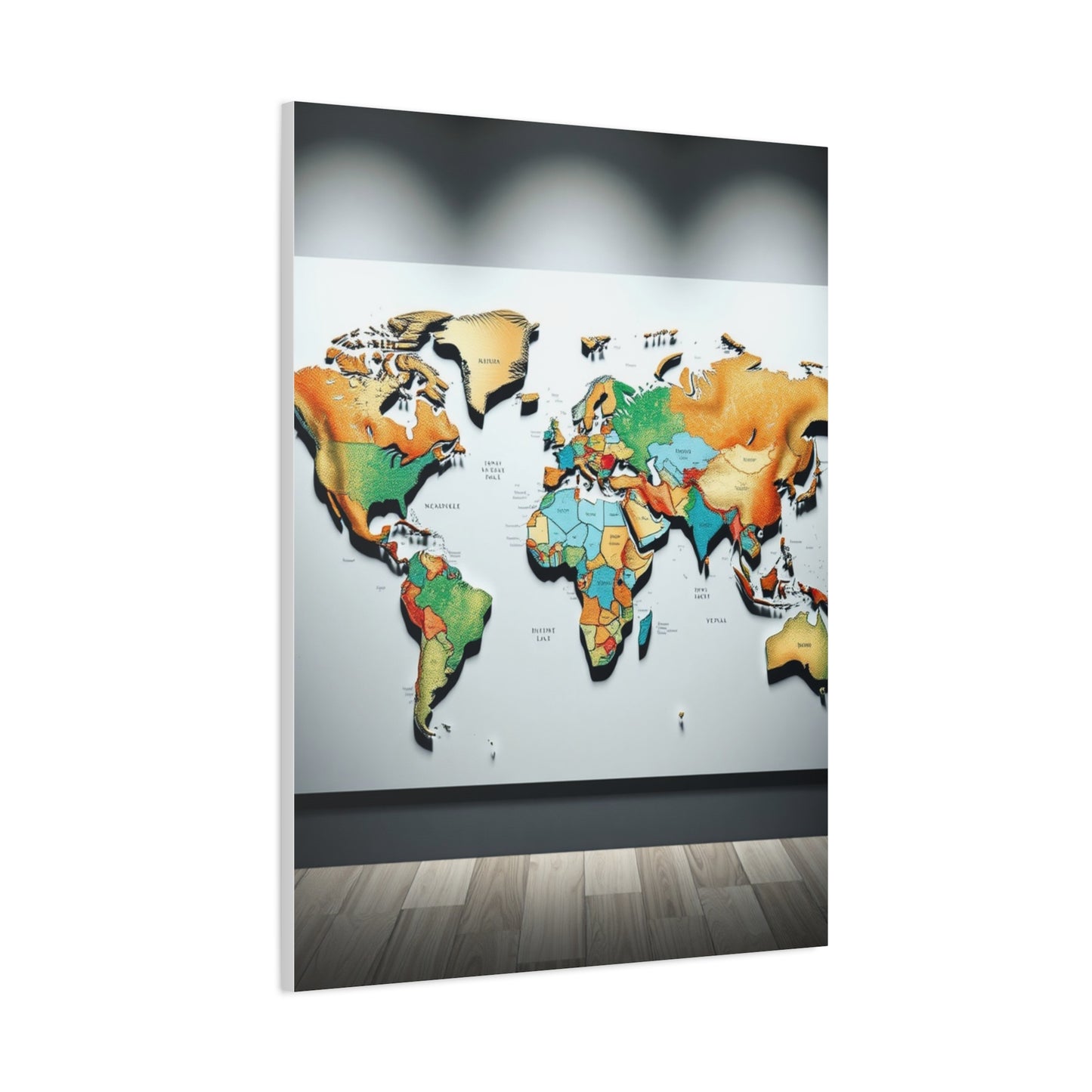 World Map Art Luxury Canvas Wall Art & Canvas Print