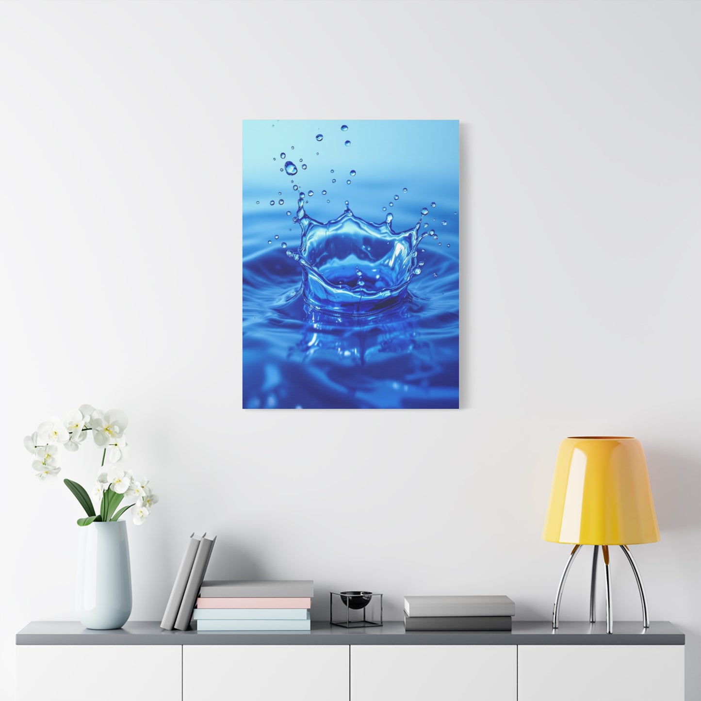 Crowned Water Splash Wall Art & Canvas Prints