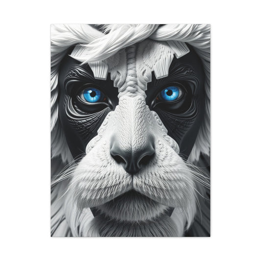 Black, White & Blue Art Refined Canvas Wall Art & Canvas Print