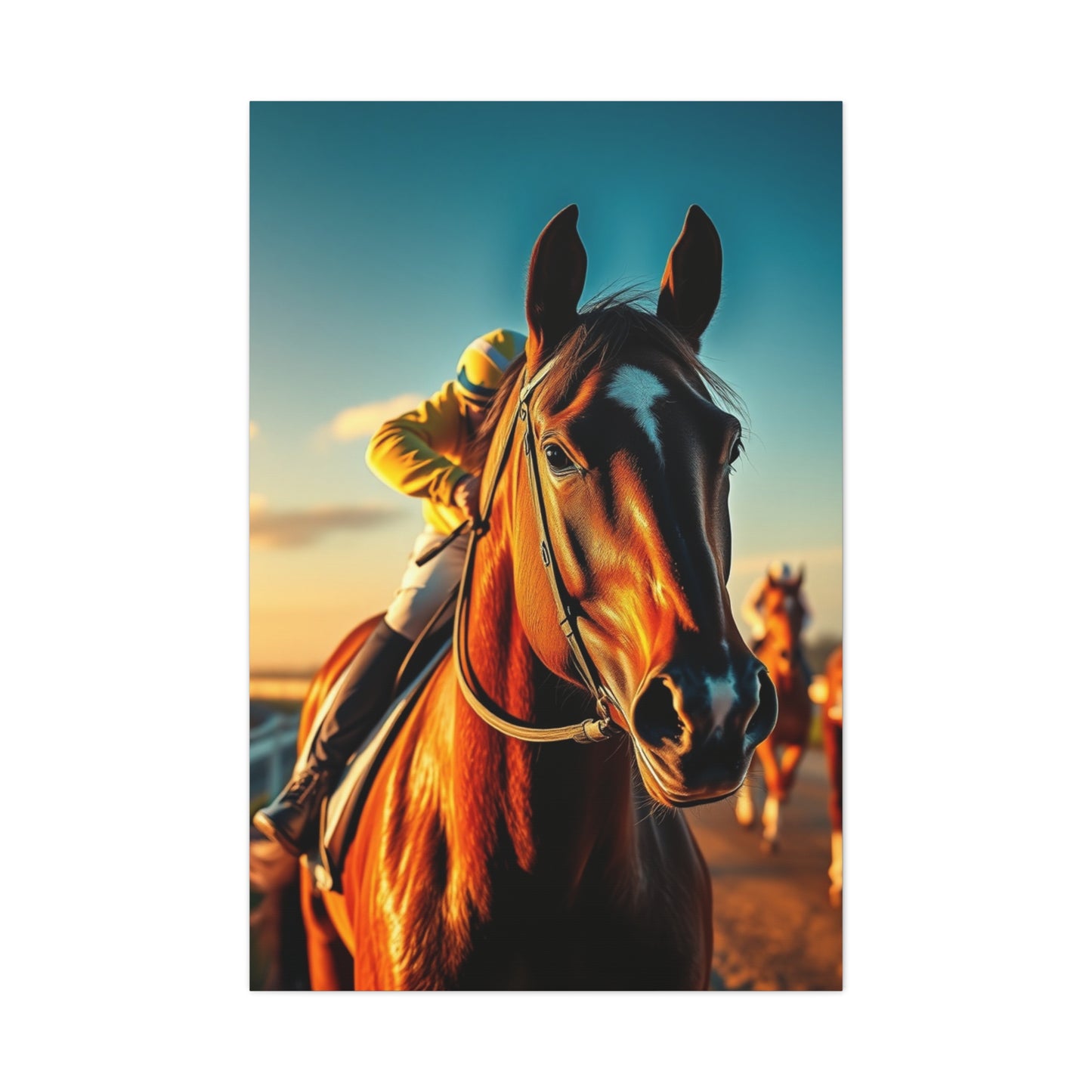 Masterpiece Horse Racing Art Vision Wall Art & Canvas Print