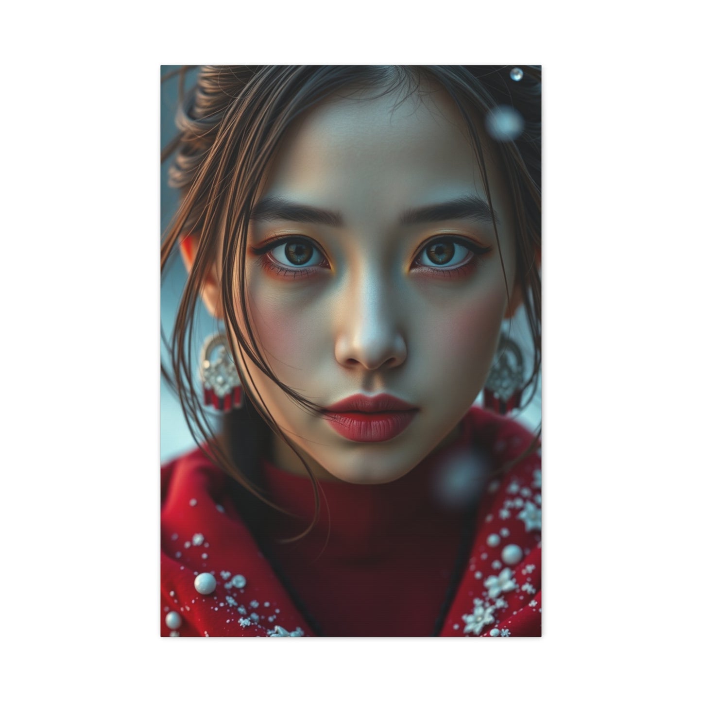 Chic Crimson Canvas Wall Art & Canvas Print