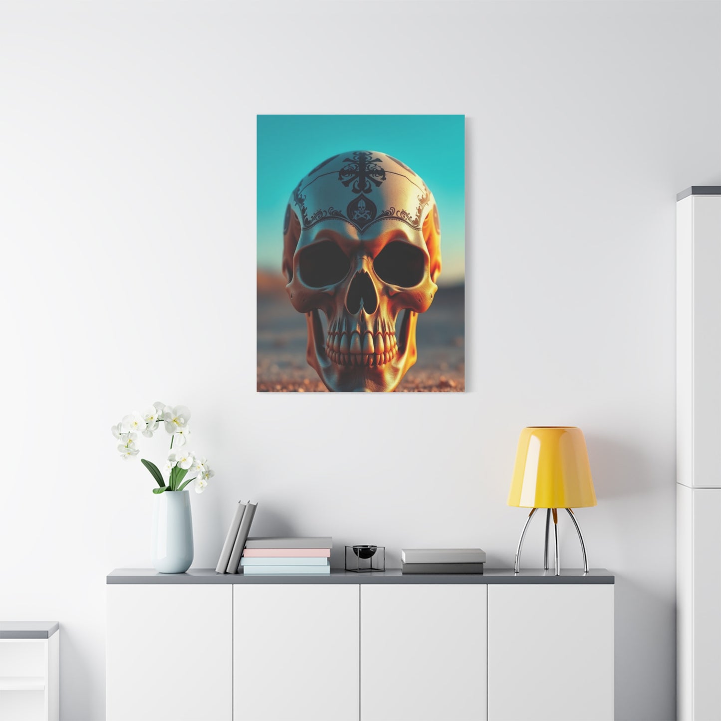Aristocratic Skull Manifest Wall Art & Canvas Print