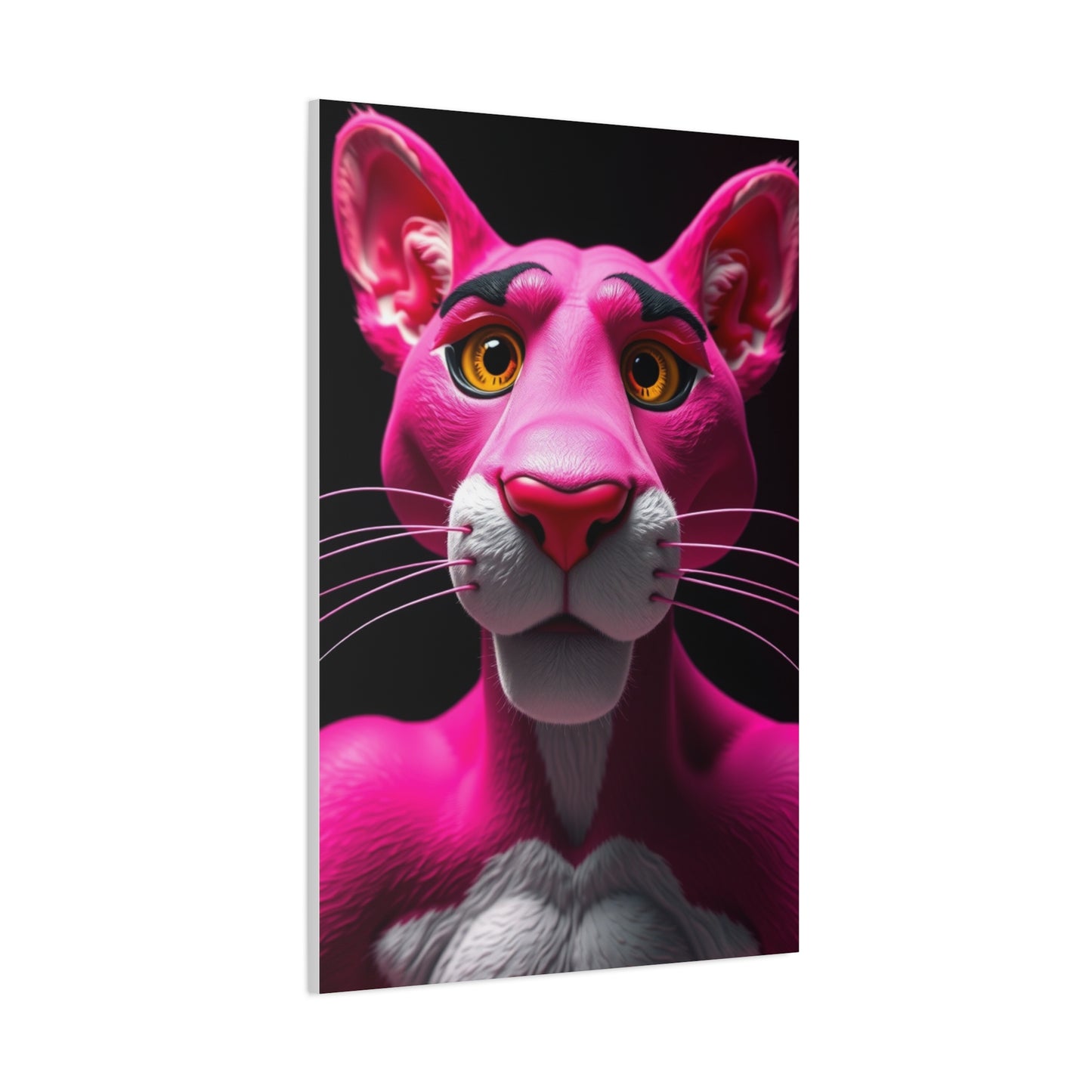 Blush Feline Masterpiece Wall Art & Canvas Print